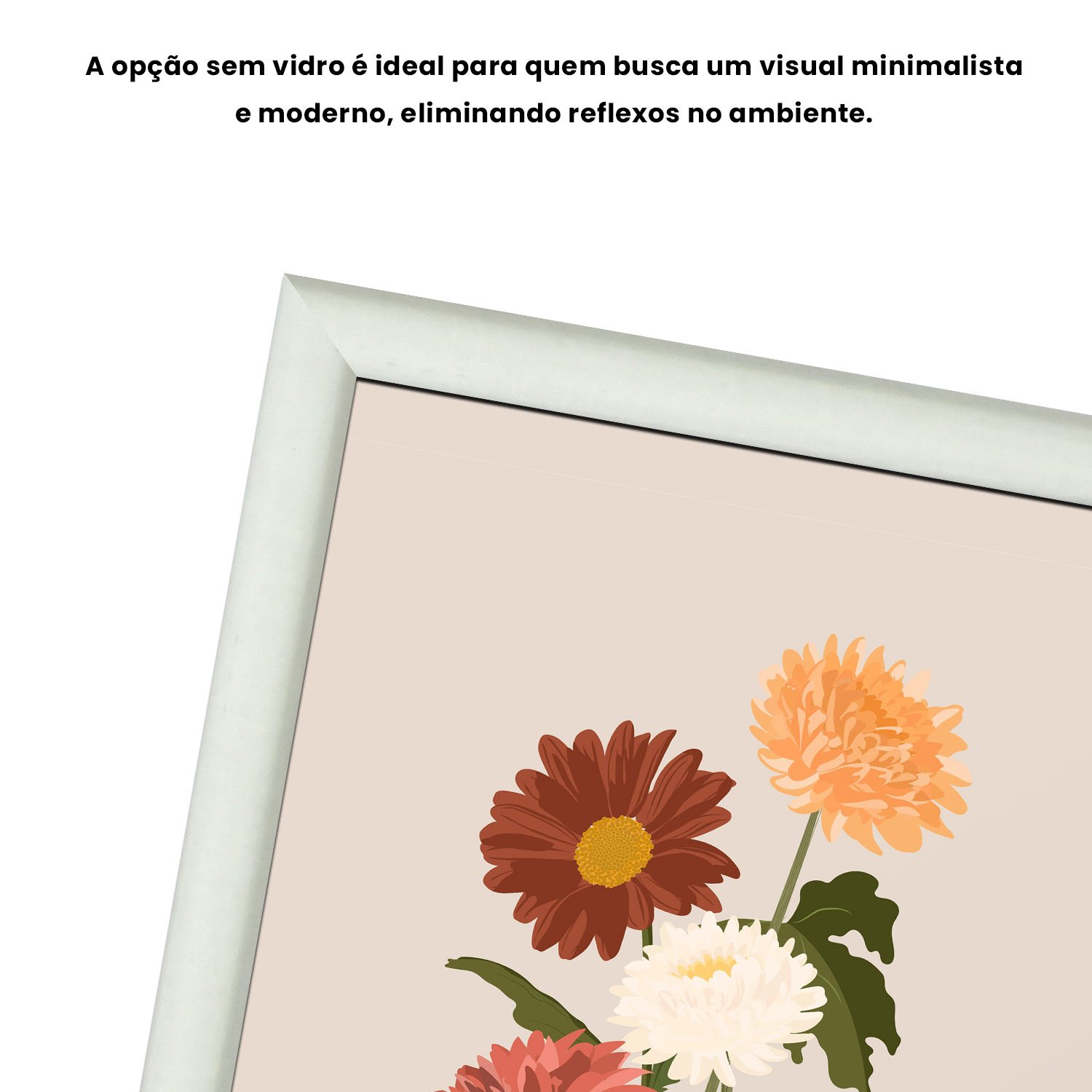 Quadro Decorativo Buquê de Flores Estilo Modern Heritage