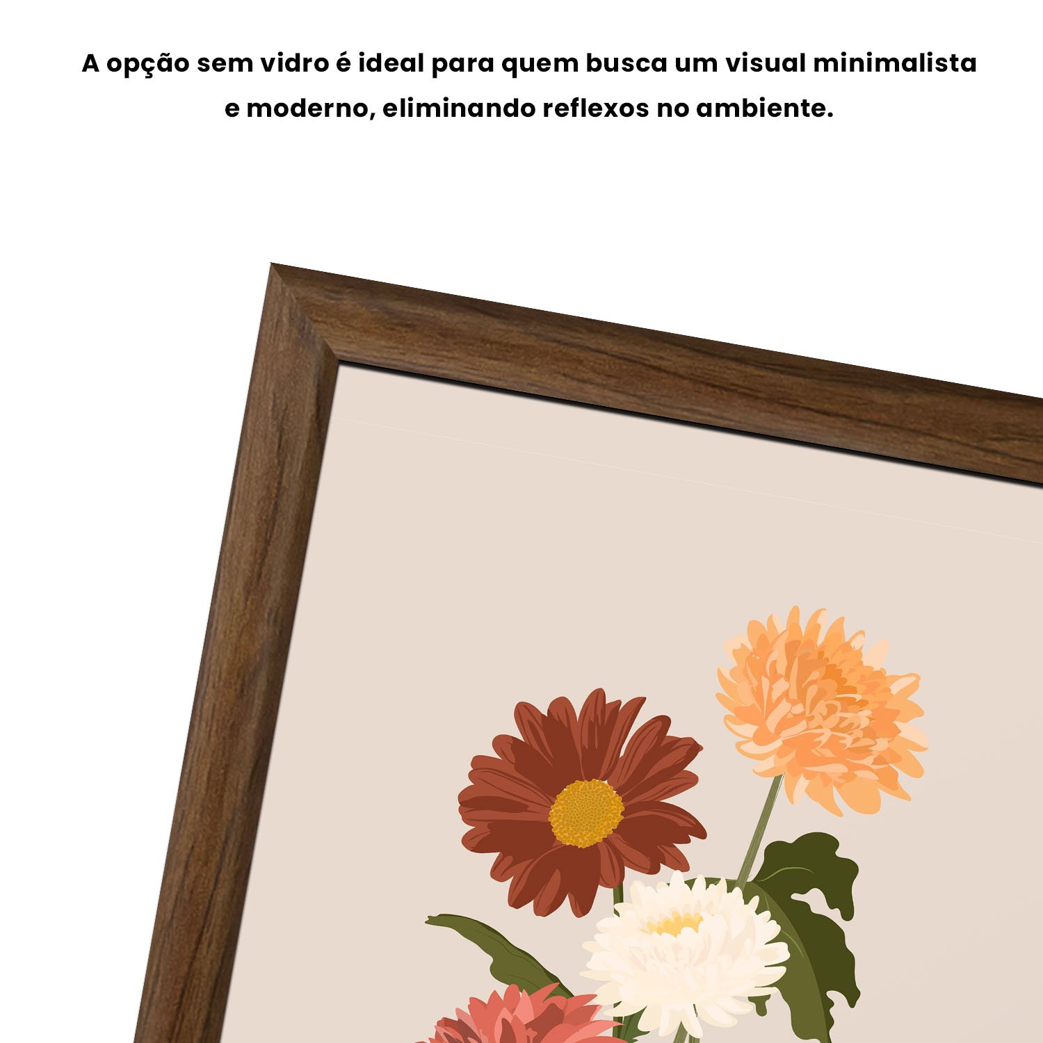 Quadro Decorativo Buquê de Flores Estilo Modern Heritage