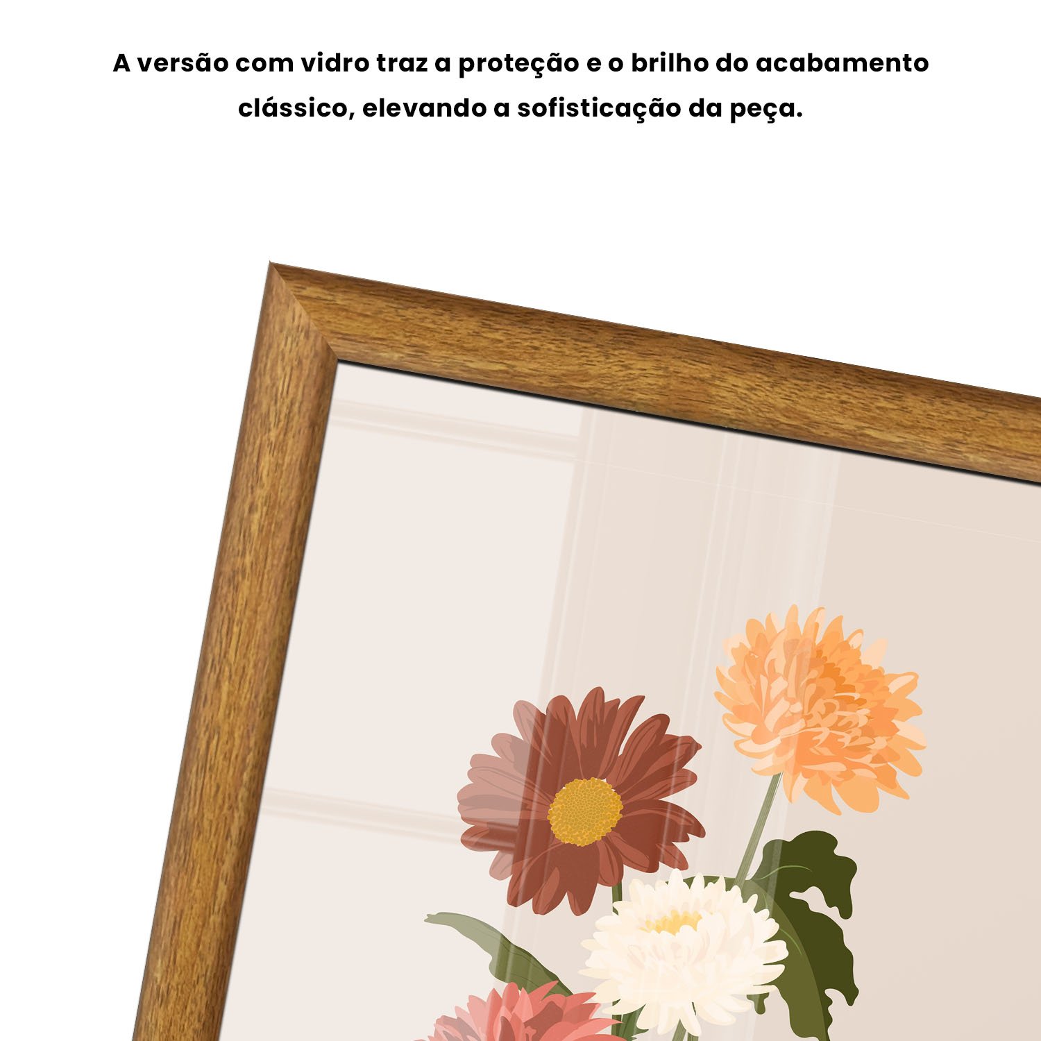 Quadro Decorativo Buquê de Flores Estilo Modern Heritage
