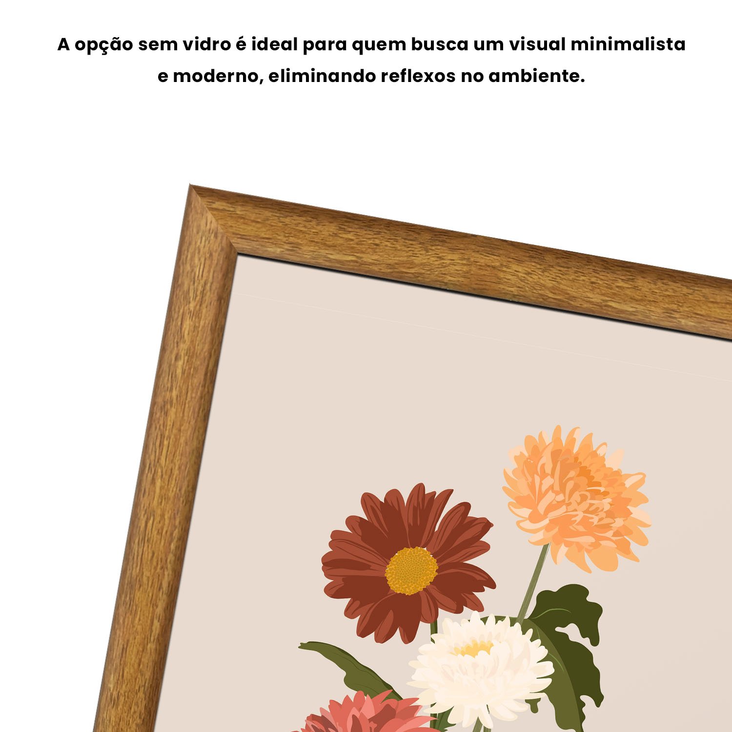 Quadro Decorativo Buquê de Flores Estilo Modern Heritage