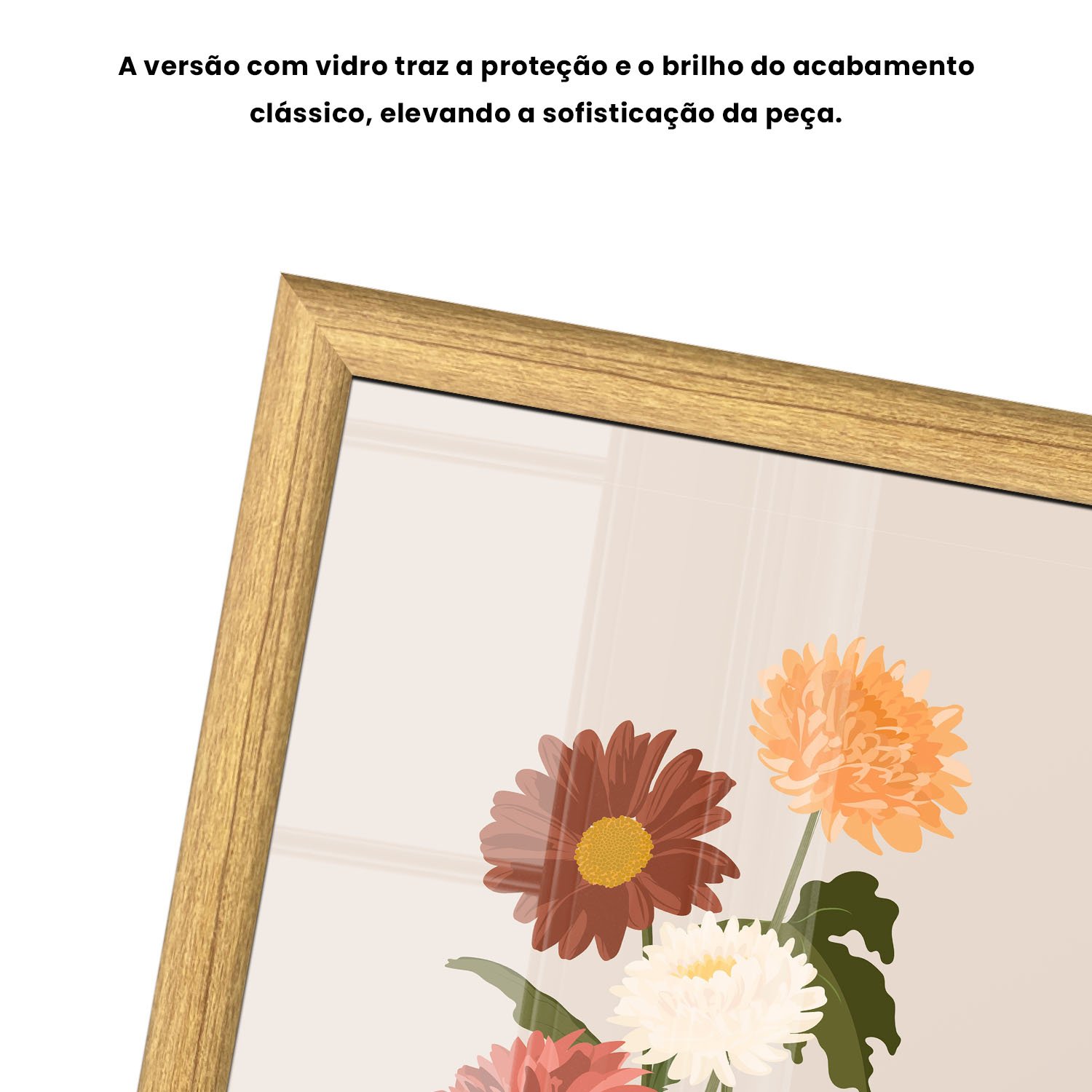 Quadro Decorativo Buquê de Flores Estilo Modern Heritage