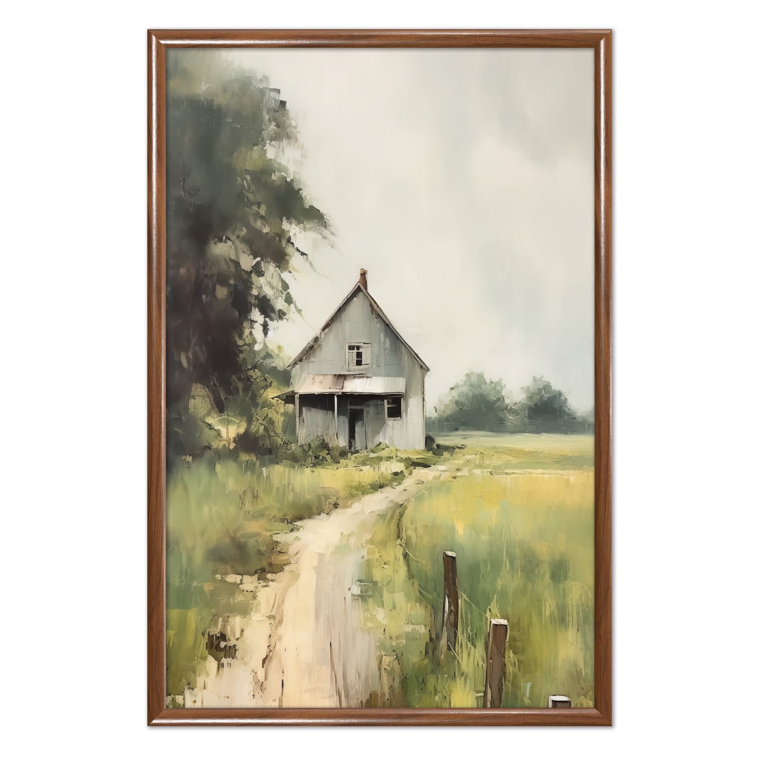 Quadro Decorativo Casa no Campo Vintage Farmhouse