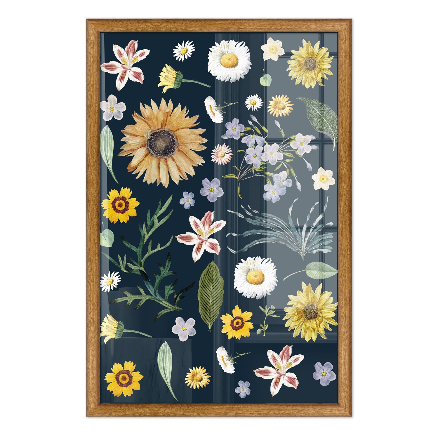 Quadro Decorativo Flores Silvestres Estilo Modern Heritage