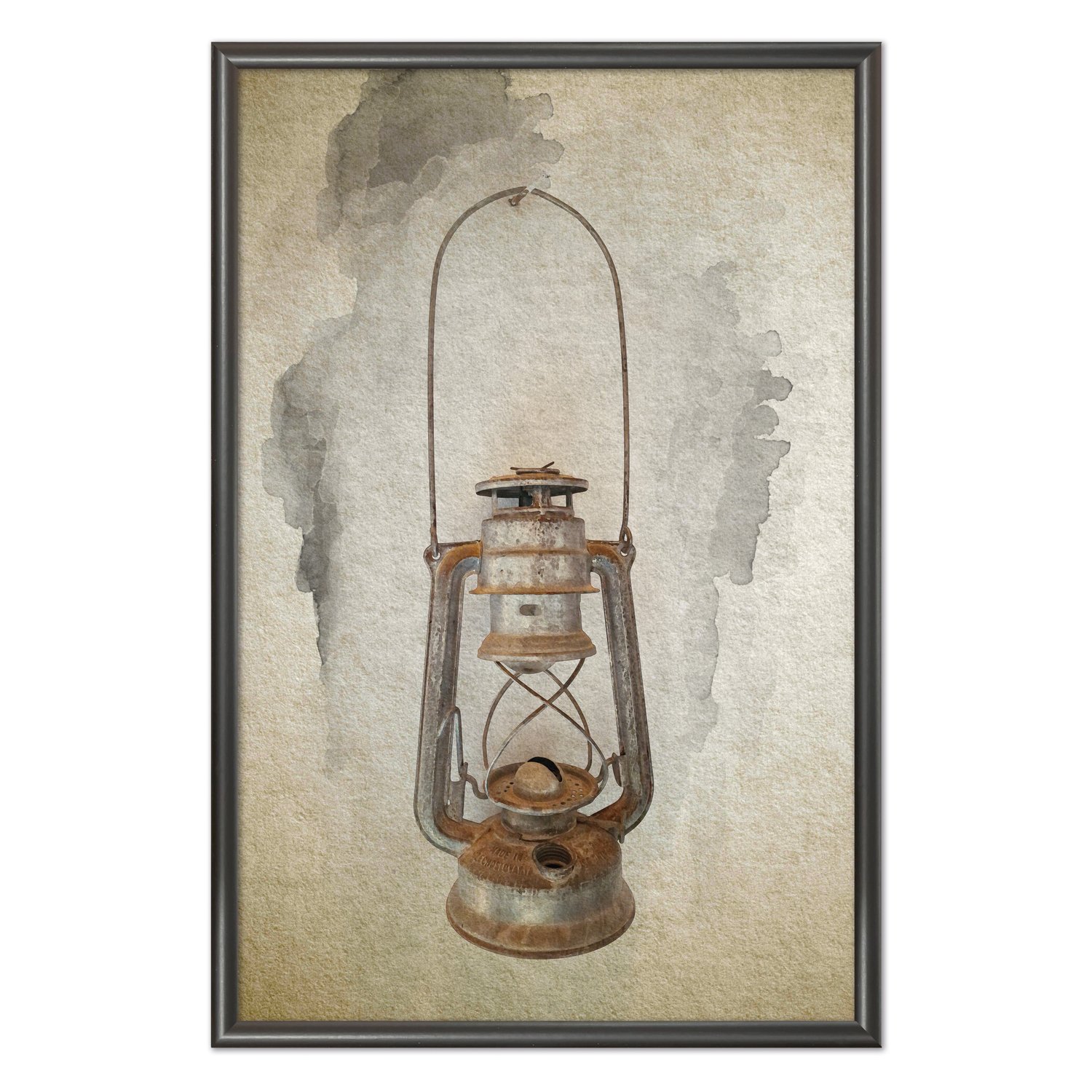 Quadro Decorativo Lampião Vintage Farmhouse