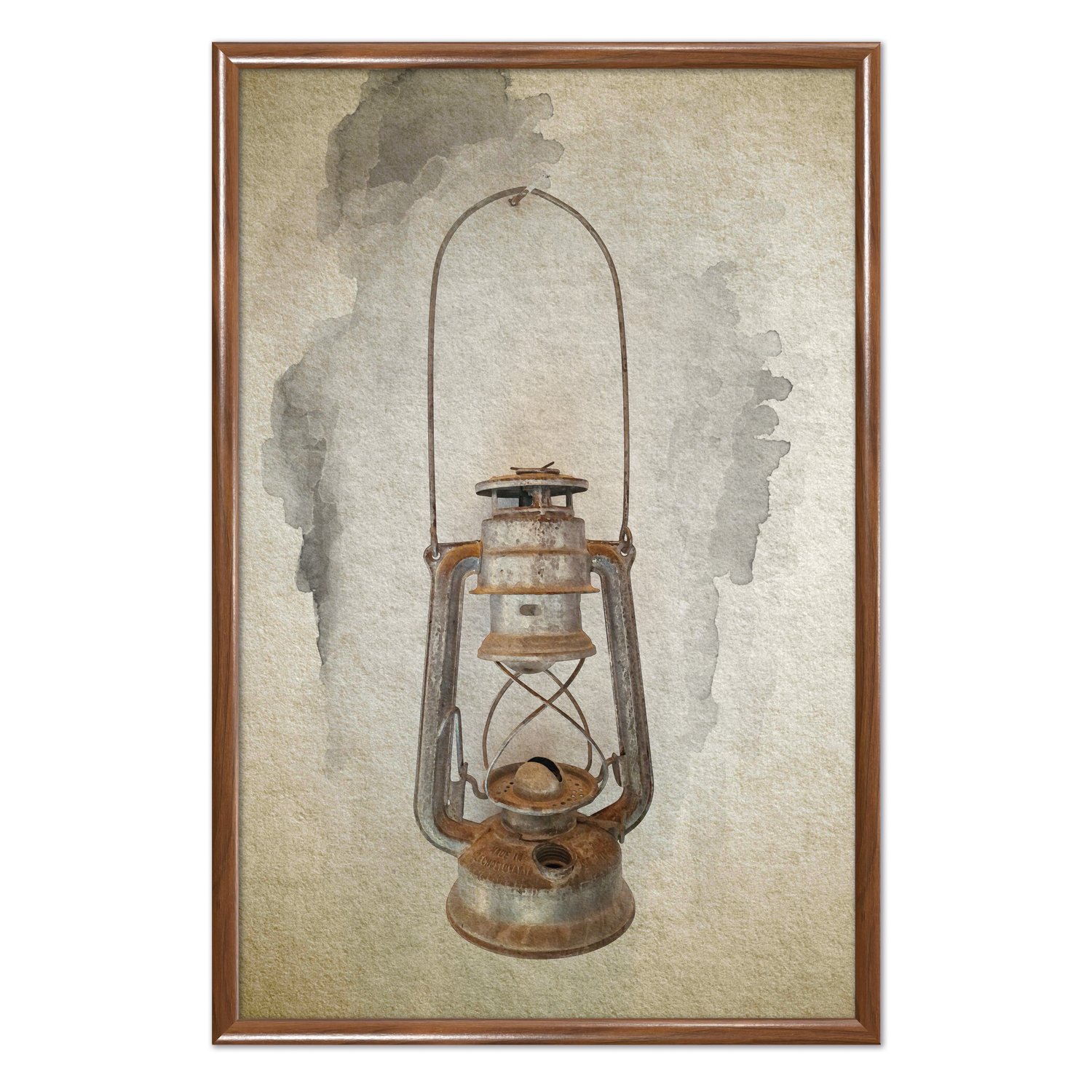 Quadro Decorativo Lampião Vintage Farmhouse