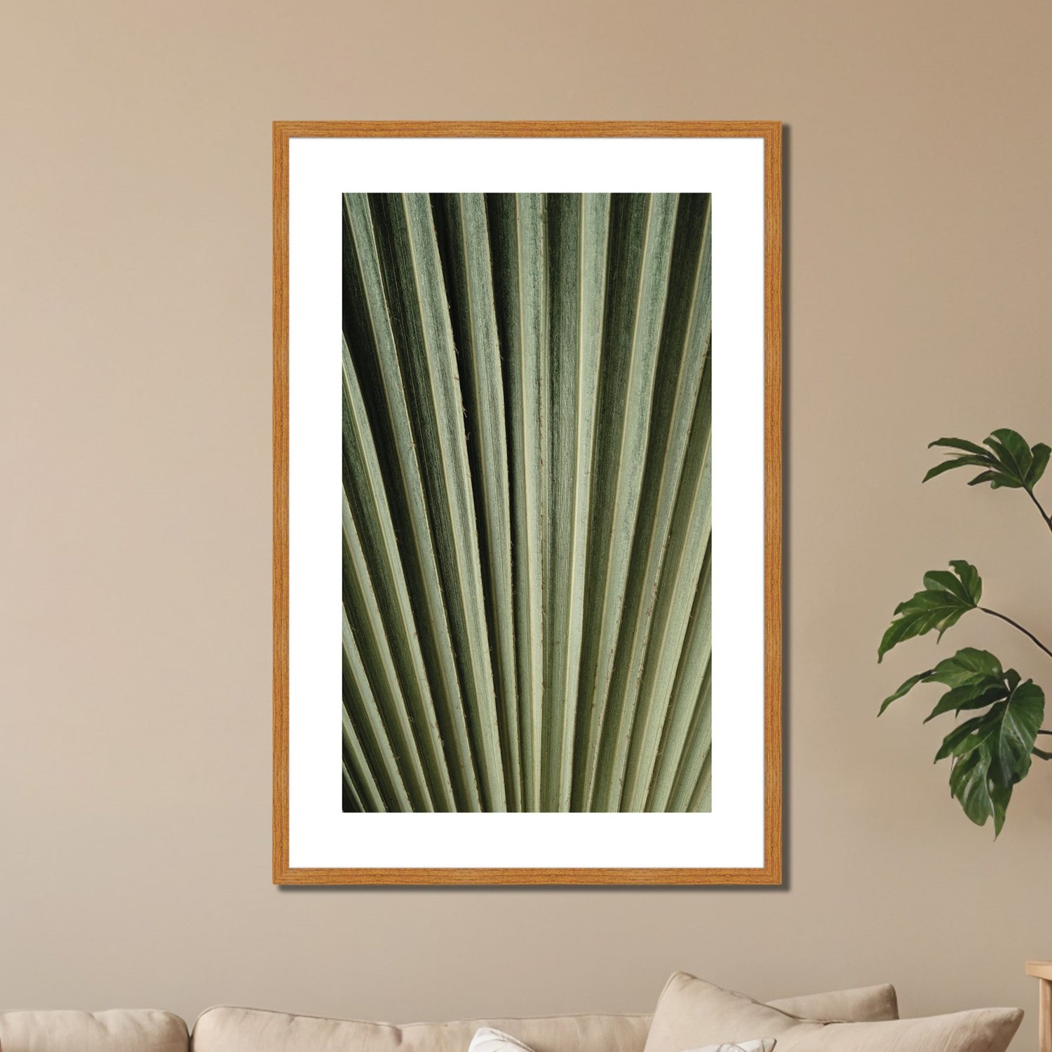 Quadro Decorativo Natureza Minimalista Folha Verde