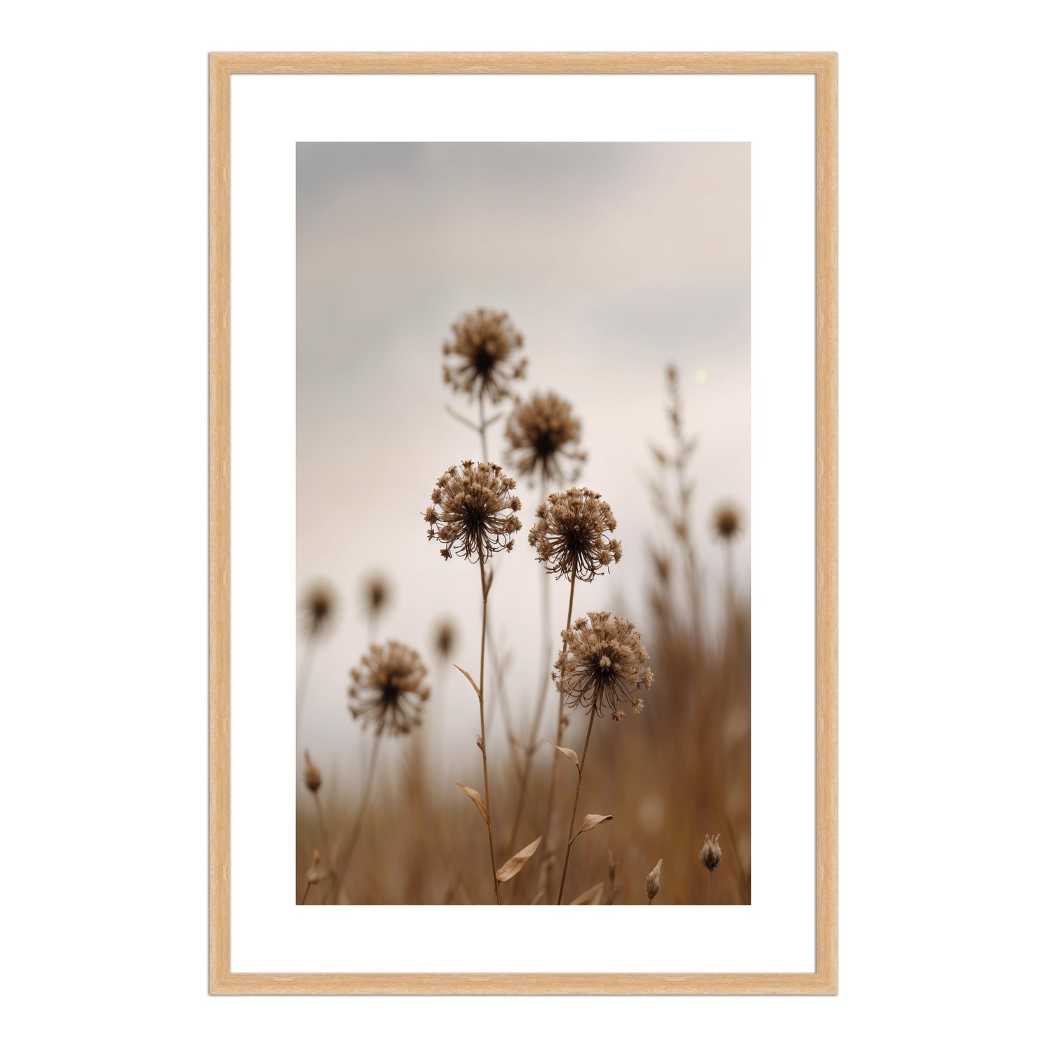 Quadro Decorativo Natureza Minimalista Plantas Secas