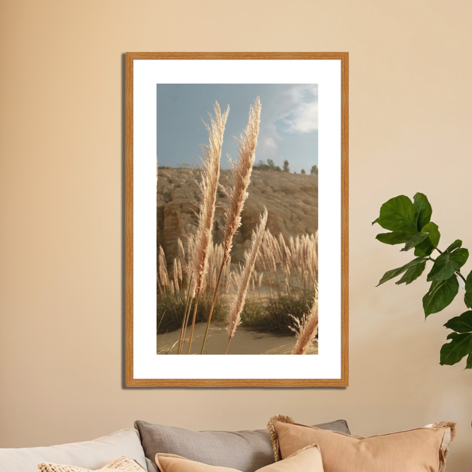 Quadro Decorativo Natureza Minimalista Plantas Secas