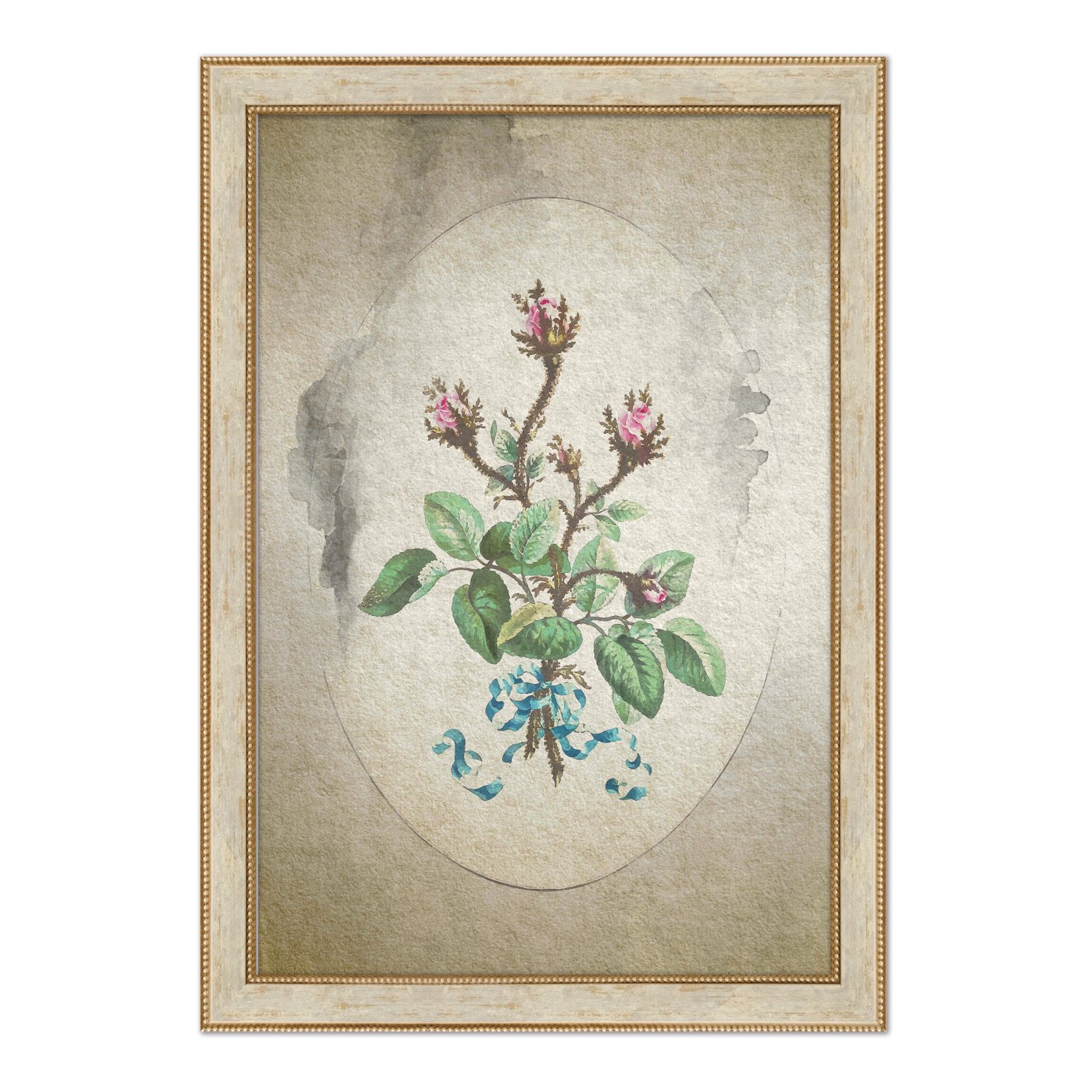 Quadro Decorativo Ramo De Flores Vintage