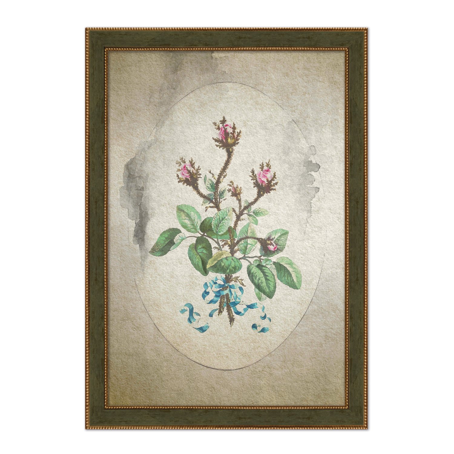 Quadro Decorativo Ramo De Flores Vintage