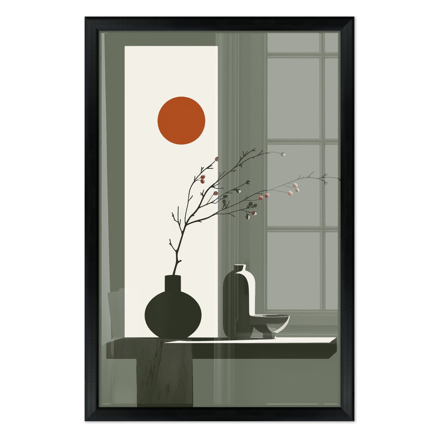 Quadro Decorativo Sol Nascente Estilo Modern Heritage