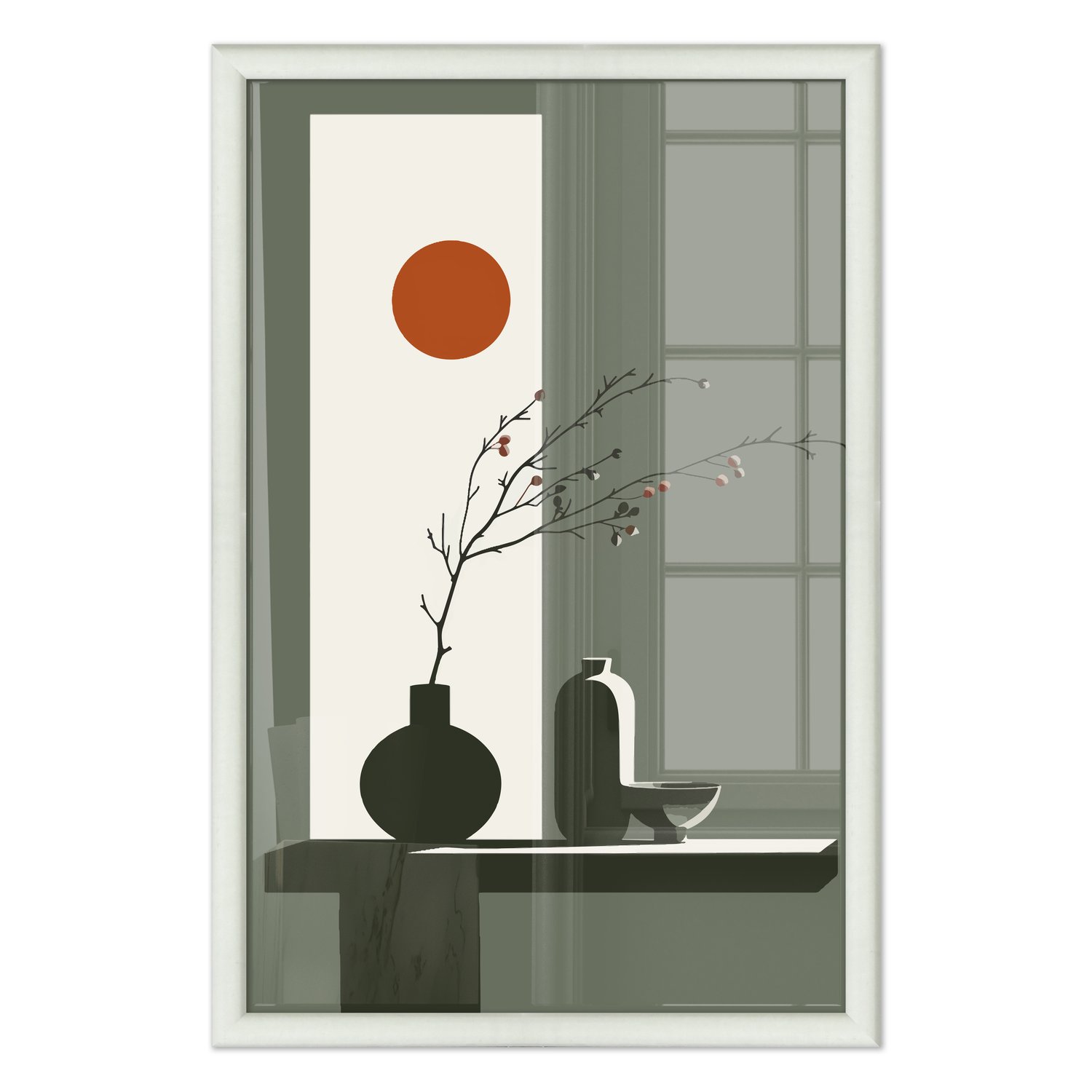 Quadro Decorativo Sol Nascente Estilo Modern Heritage