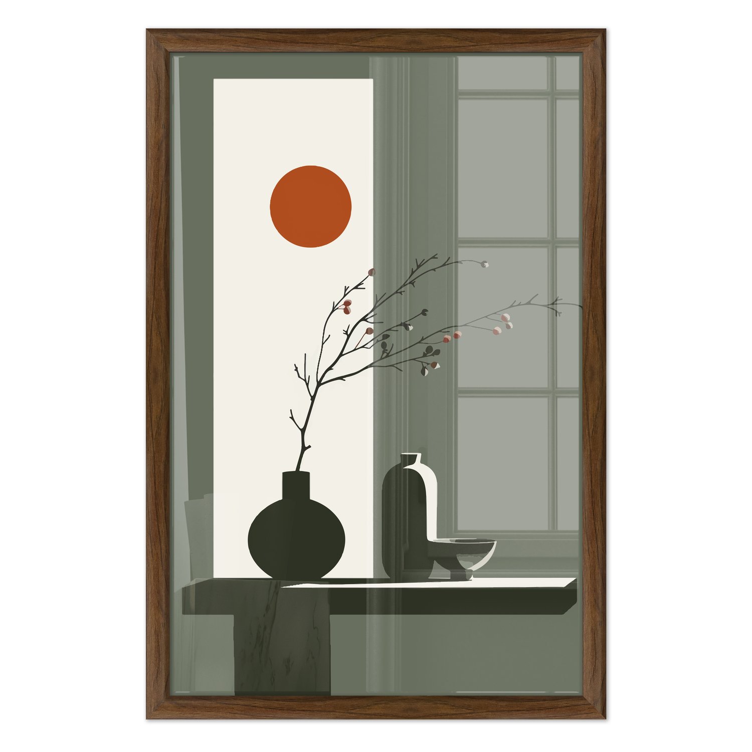 Quadro Decorativo Sol Nascente Estilo Modern Heritage