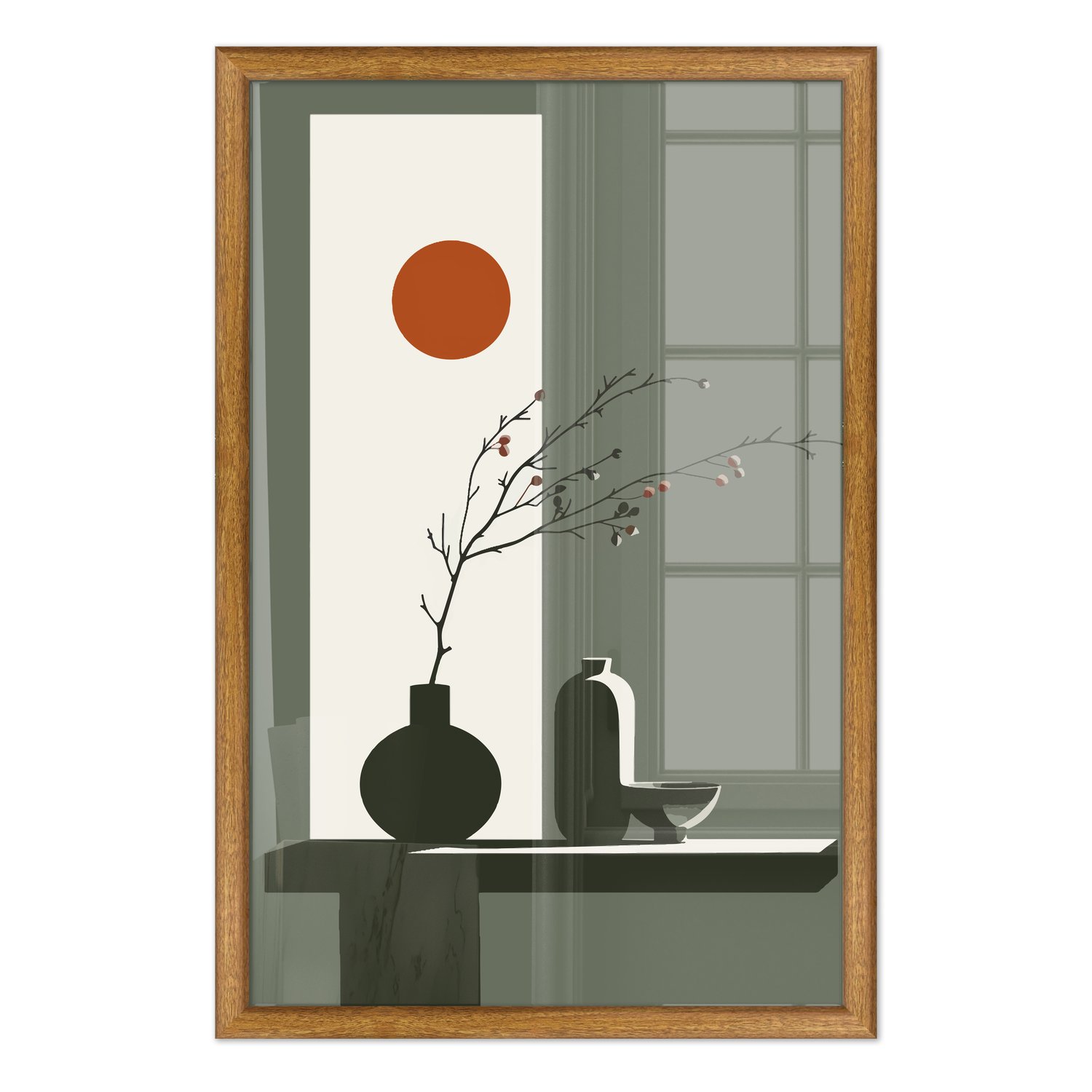 Quadro Decorativo Sol Nascente Estilo Modern Heritage