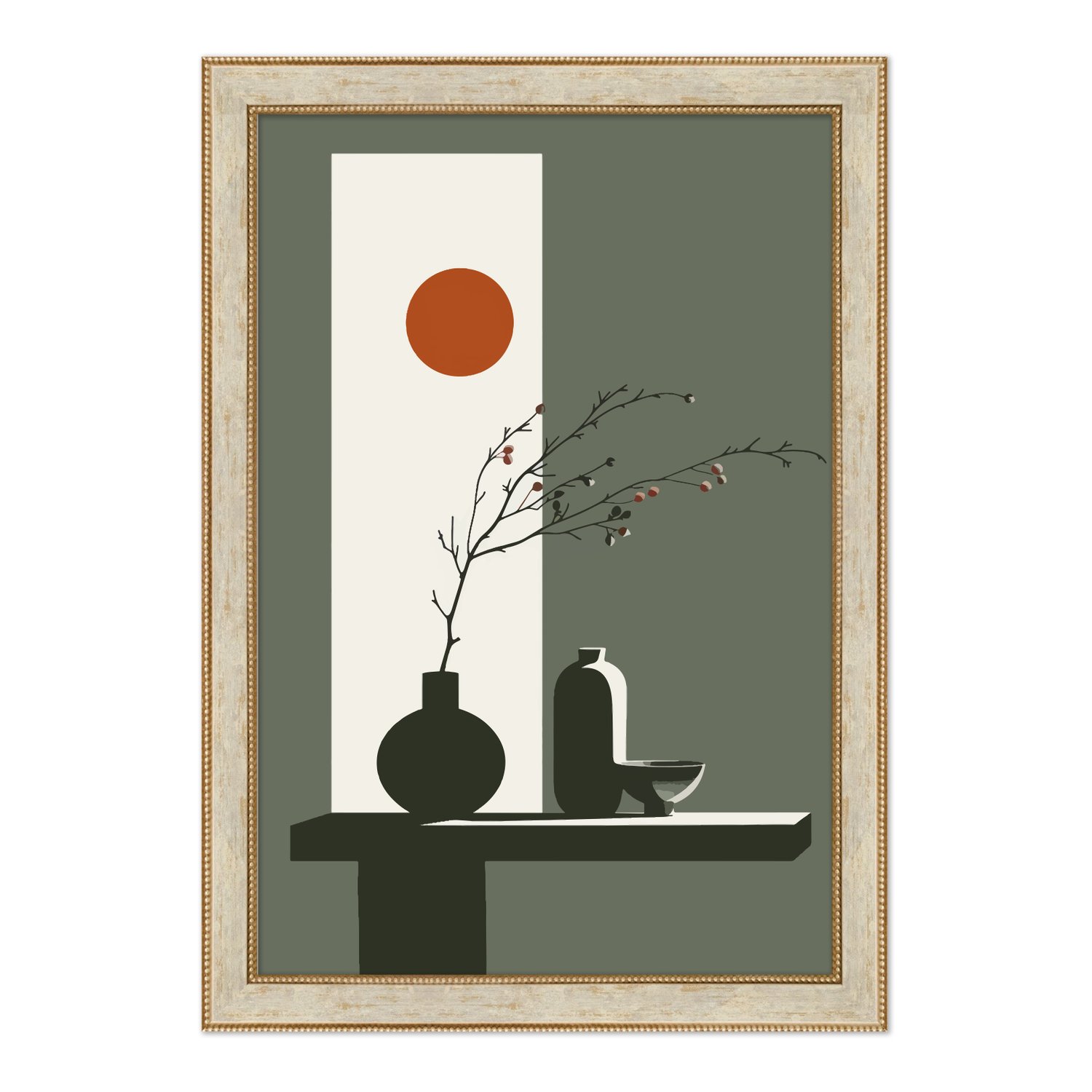 Quadro Decorativo Sol Nascente Estilo Modern Heritage