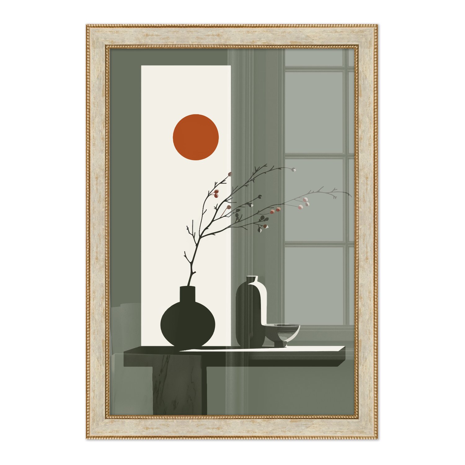 Quadro Decorativo Sol Nascente Estilo Modern Heritage