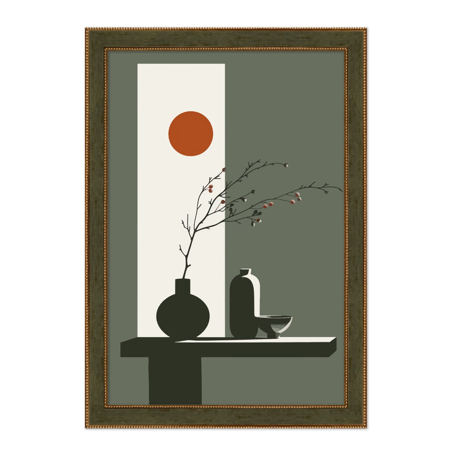 Quadro Decorativo Sol Nascente Estilo Modern Heritage