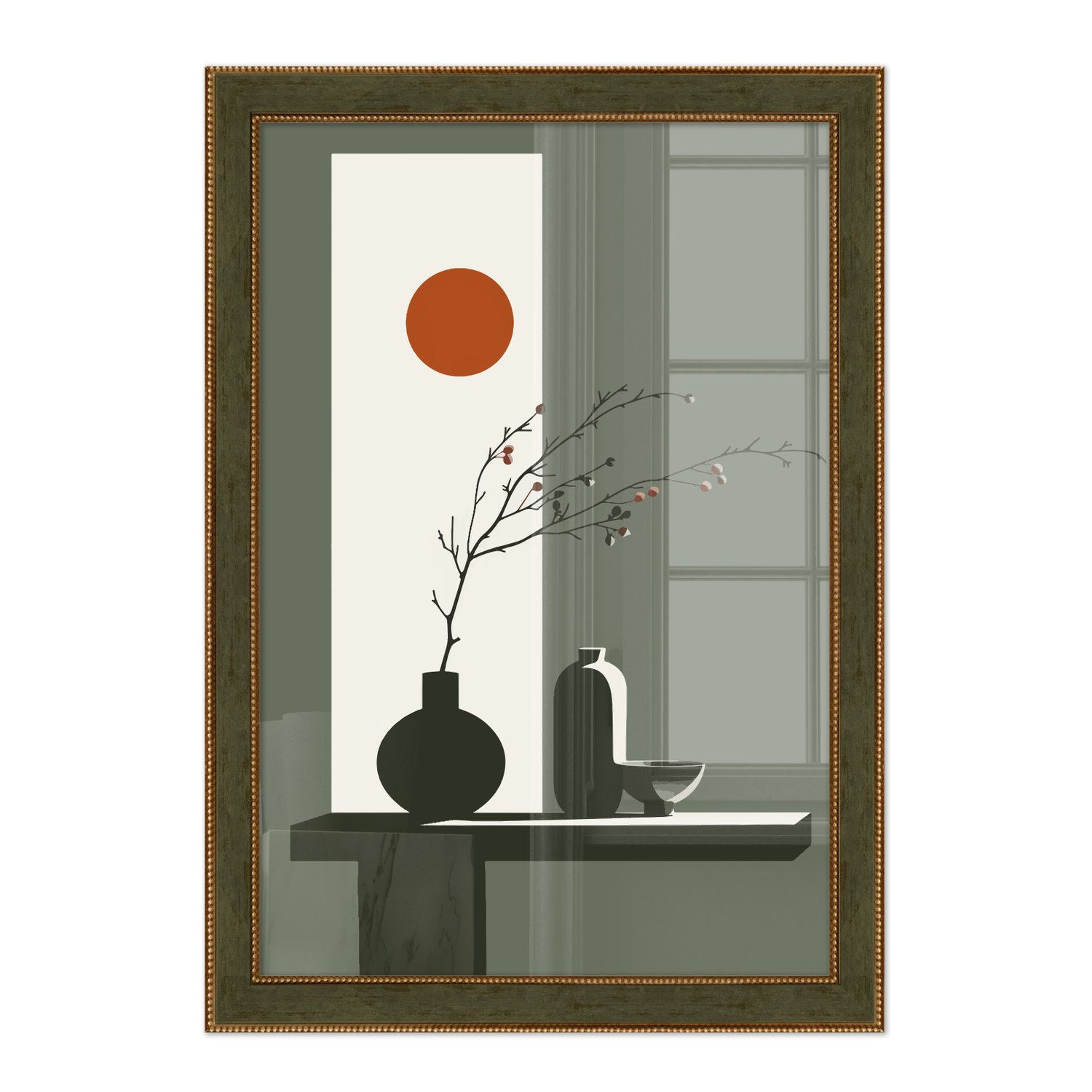Quadro Decorativo Sol Nascente Estilo Modern Heritage