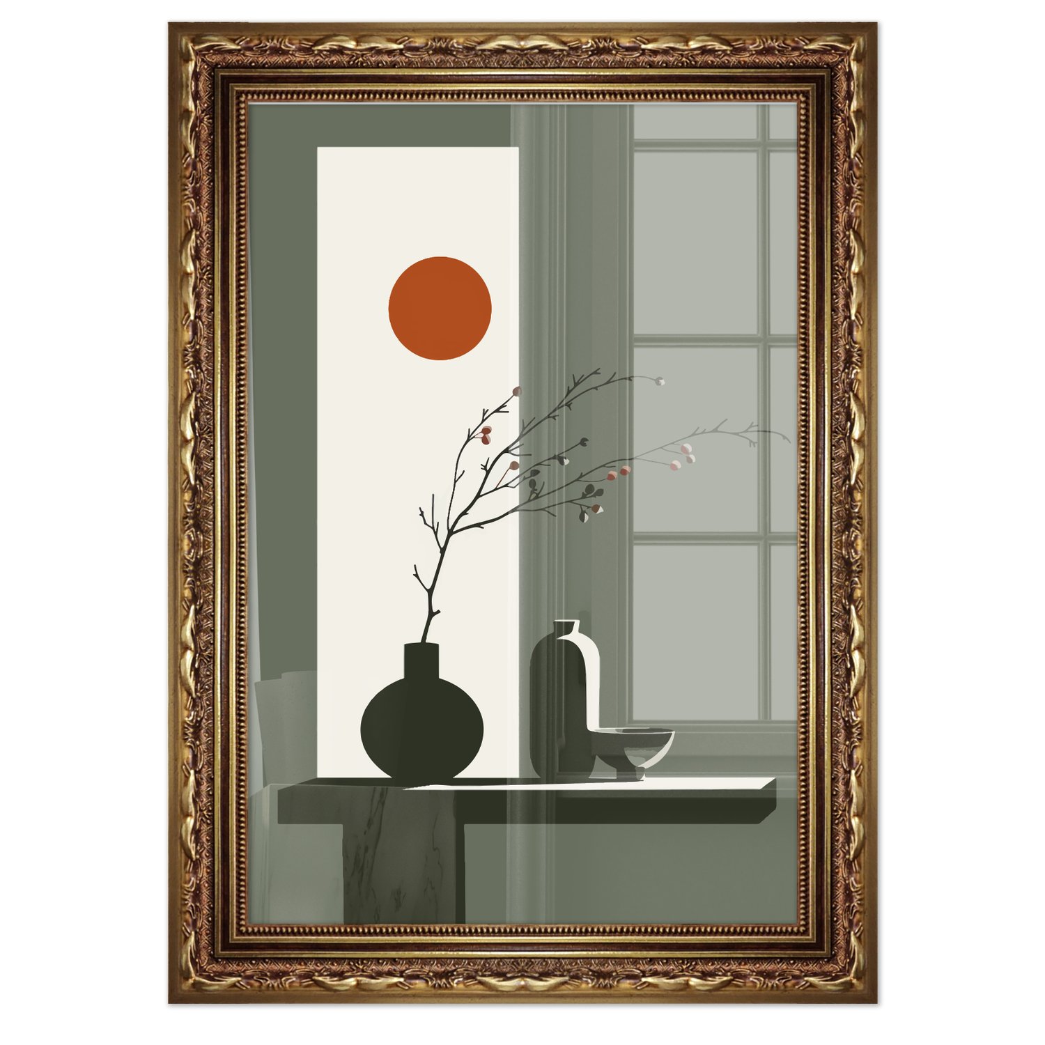 Quadro Decorativo Sol Nascente Estilo Modern Heritage