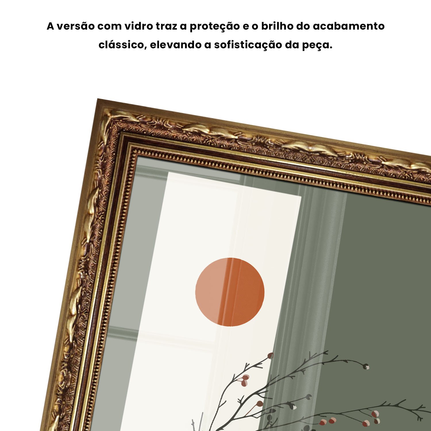 Quadro Decorativo Sol Nascente Estilo Modern Heritage