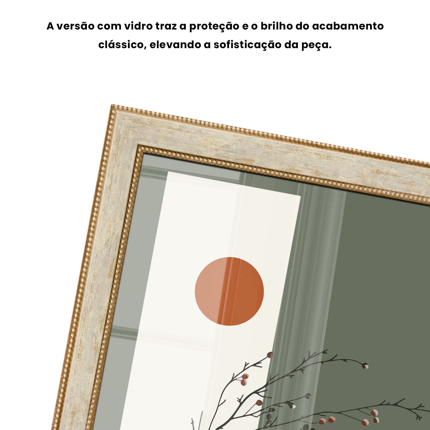 Quadro Decorativo Sol Nascente Estilo Modern Heritage