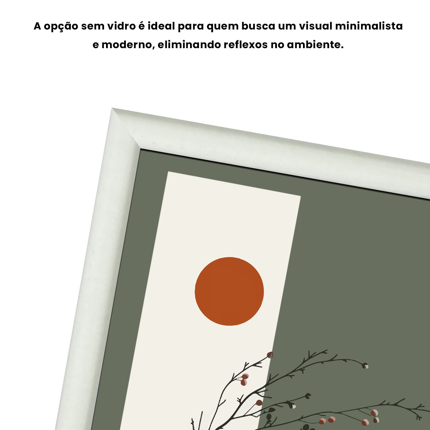 Quadro Decorativo Sol Nascente Estilo Modern Heritage