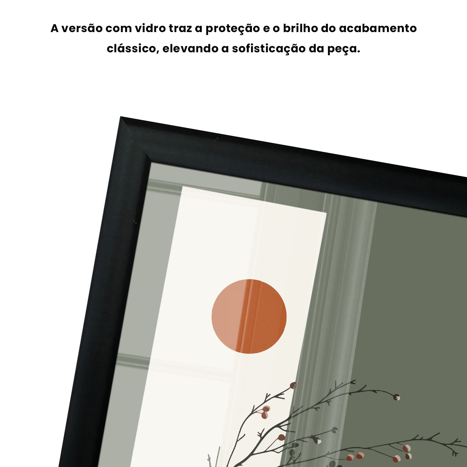 Quadro Decorativo Sol Nascente Estilo Modern Heritage