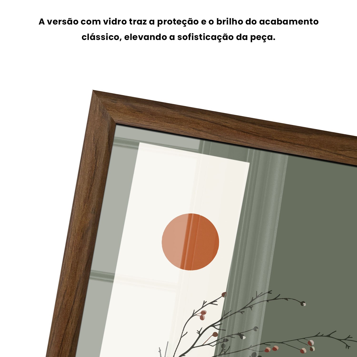 Quadro Decorativo Sol Nascente Estilo Modern Heritage