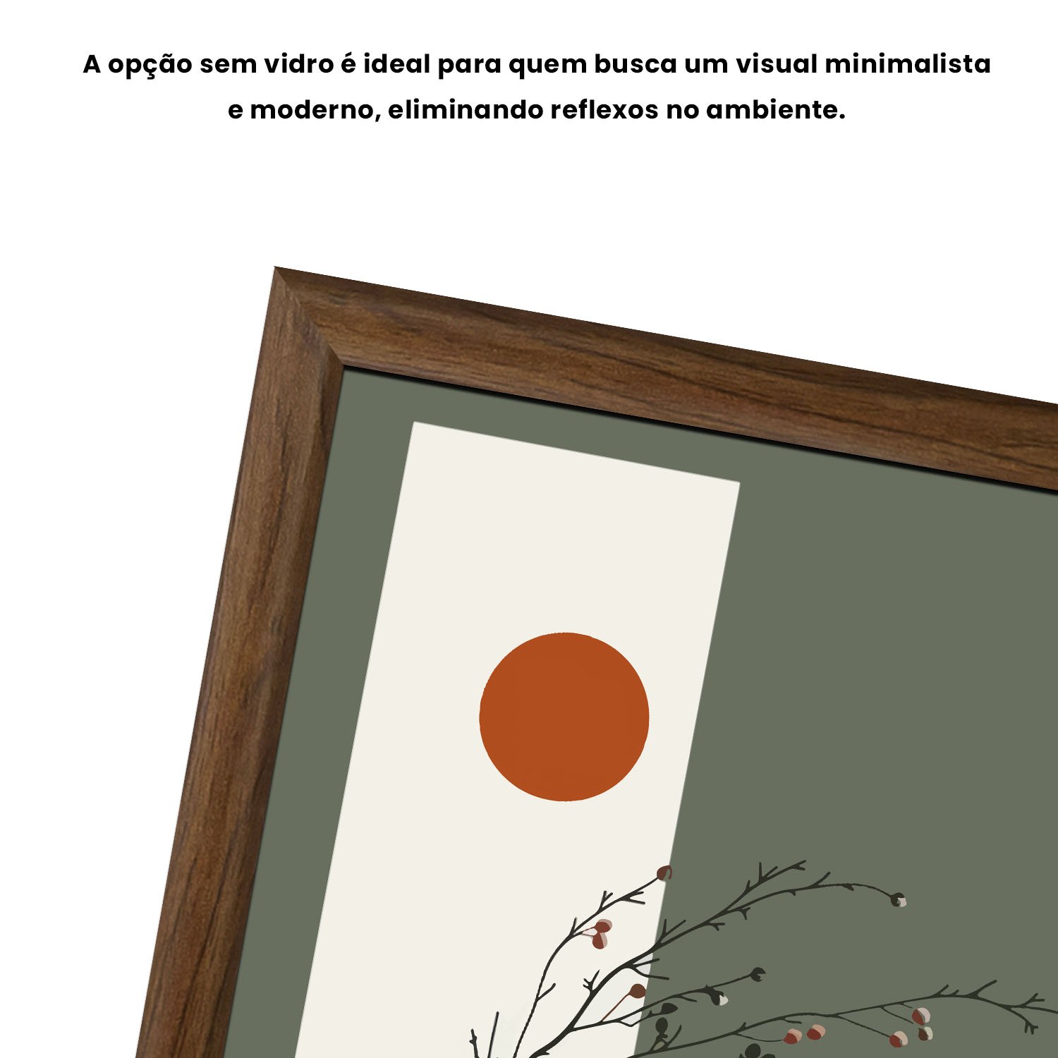 Quadro Decorativo Sol Nascente Estilo Modern Heritage