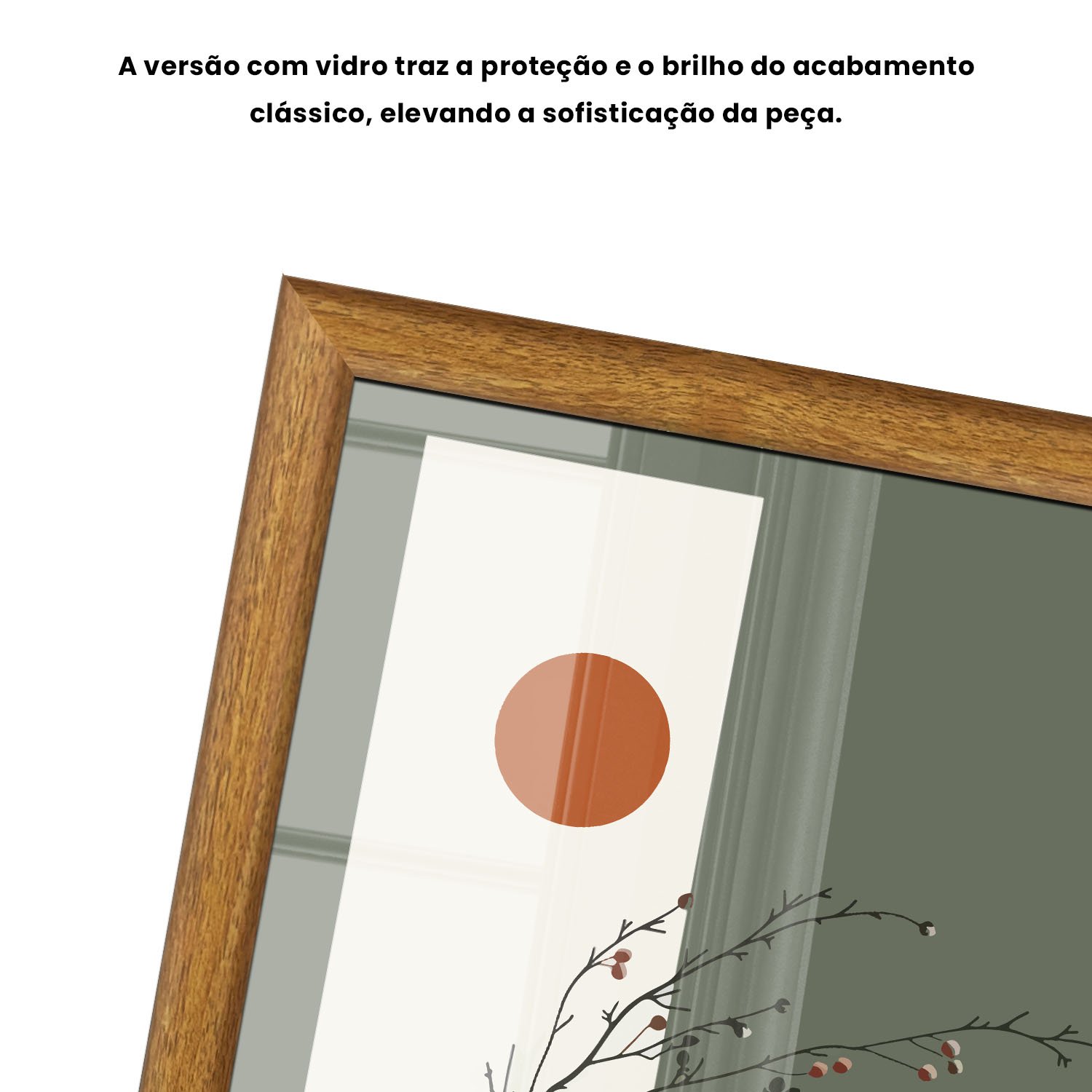 Quadro Decorativo Sol Nascente Estilo Modern Heritage
