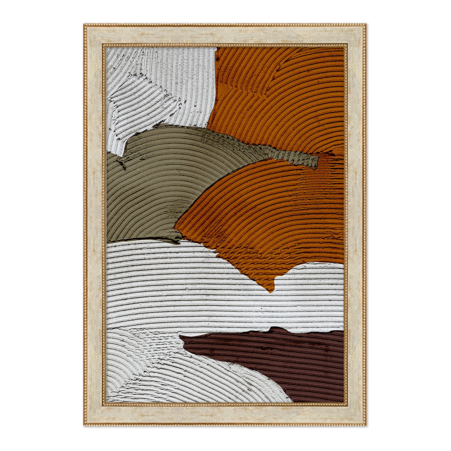 Quadro Decorativo Textura Gesso Abstrato Estilo Modern Heritage