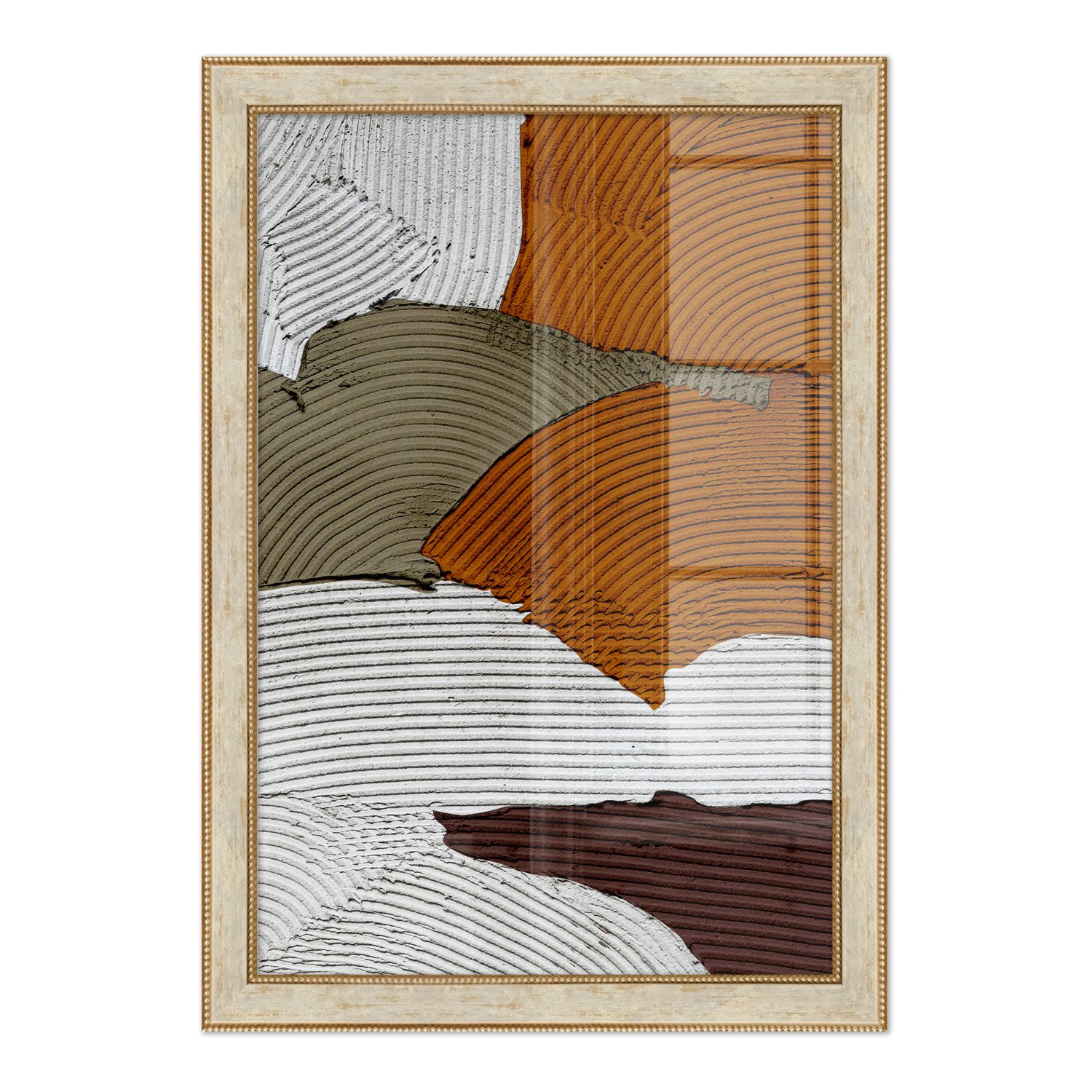 Quadro Decorativo Textura Gesso Abstrato Estilo Modern Heritage