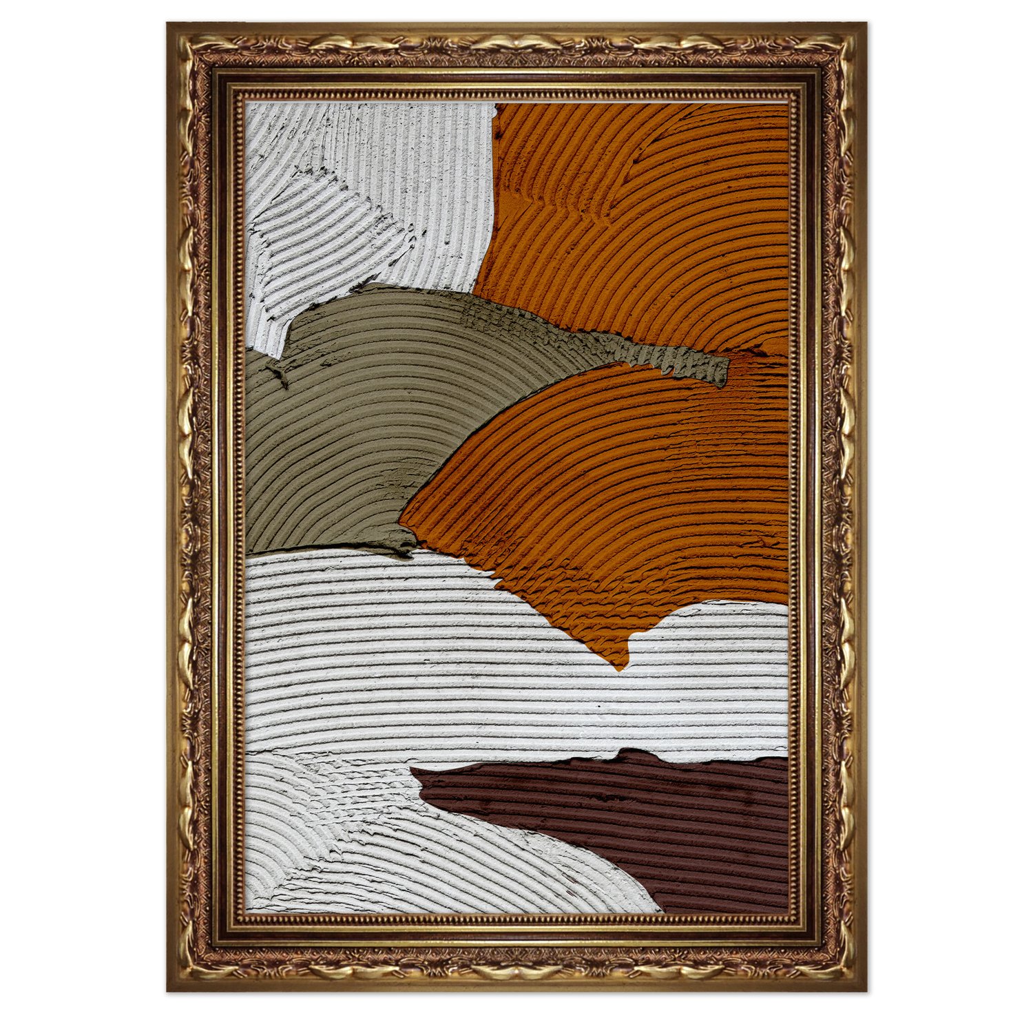 Quadro Decorativo Textura Gesso Abstrato Estilo Modern Heritage