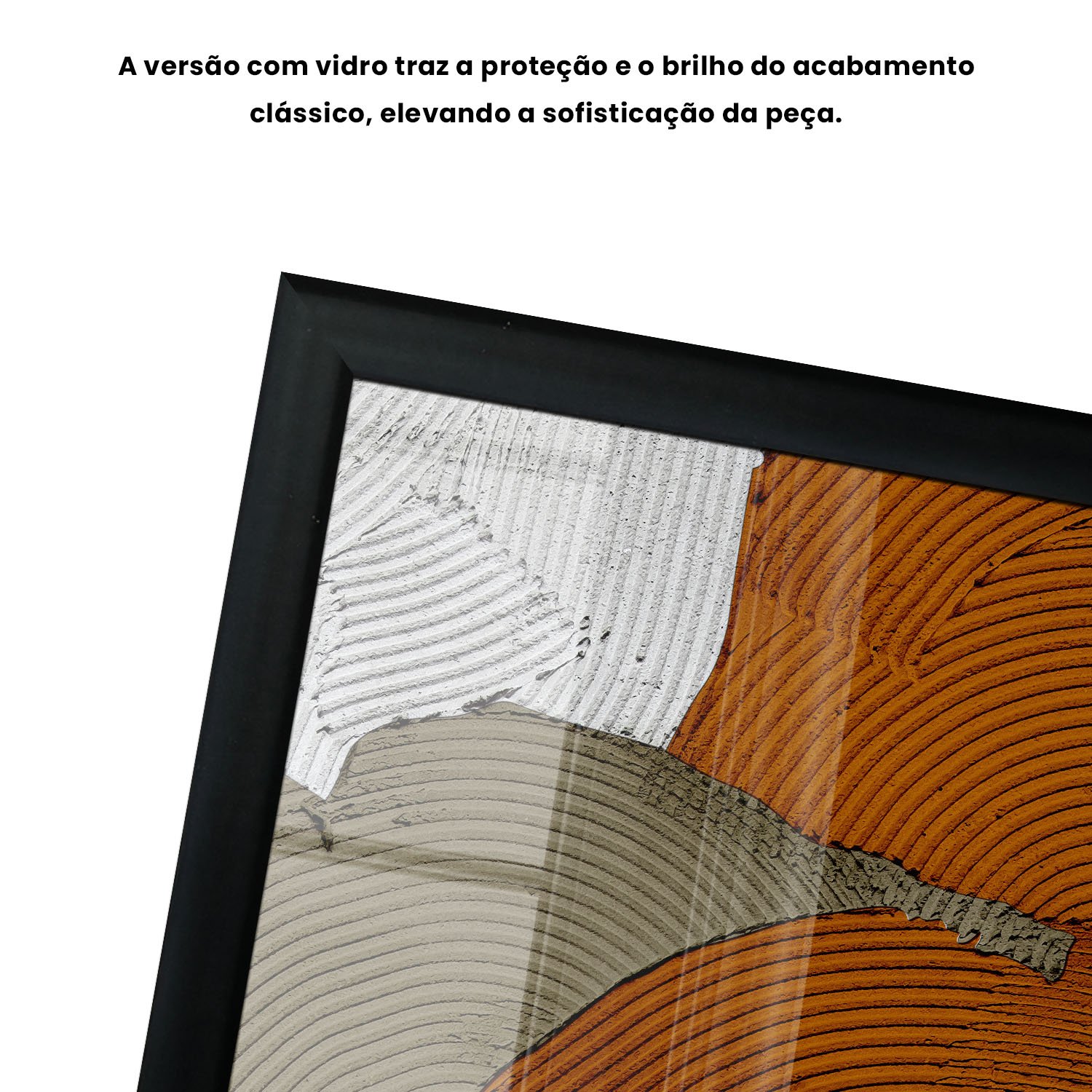 Quadro Decorativo Textura Gesso Abstrato Estilo Modern Heritage