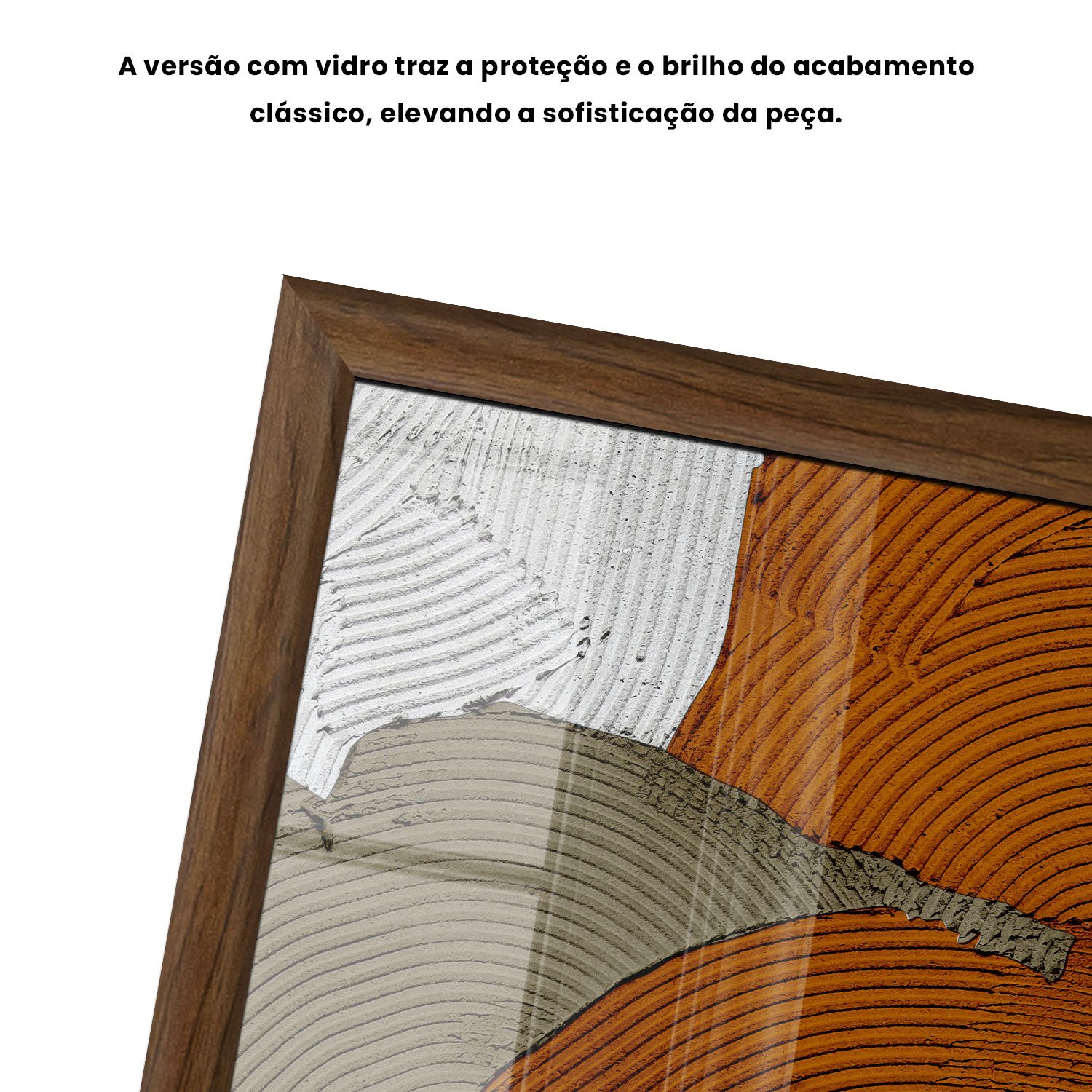 Quadro Decorativo Textura Gesso Abstrato Estilo Modern Heritage