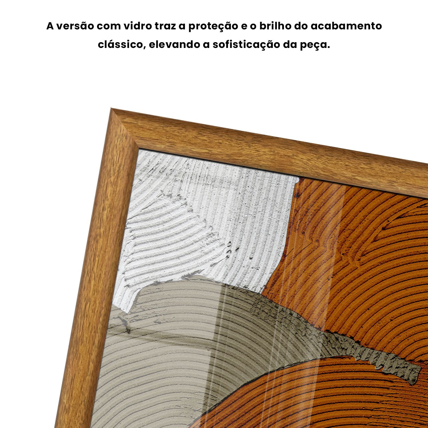 Quadro Decorativo Textura Gesso Abstrato Estilo Modern Heritage