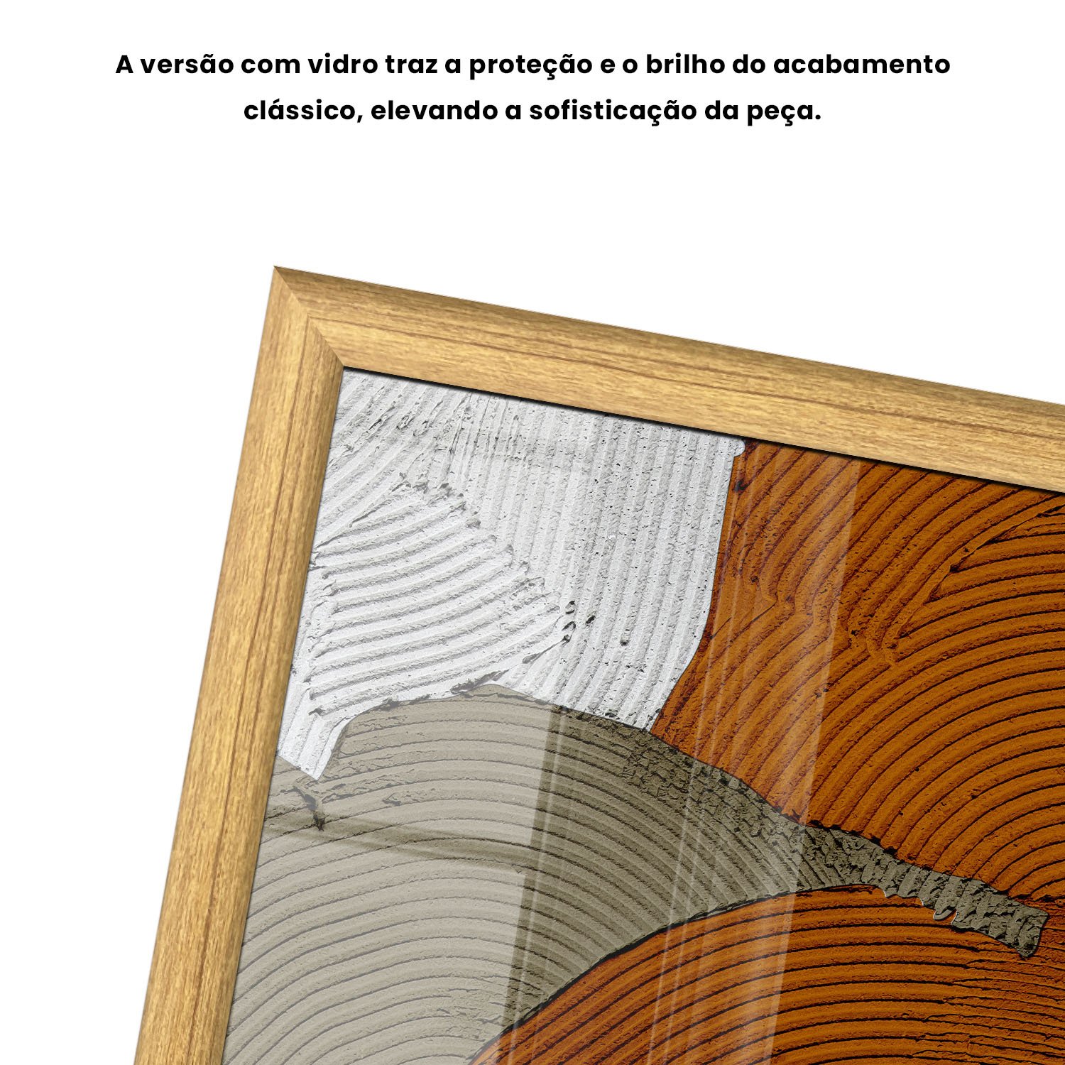 Quadro Decorativo Textura Gesso Abstrato Estilo Modern Heritage