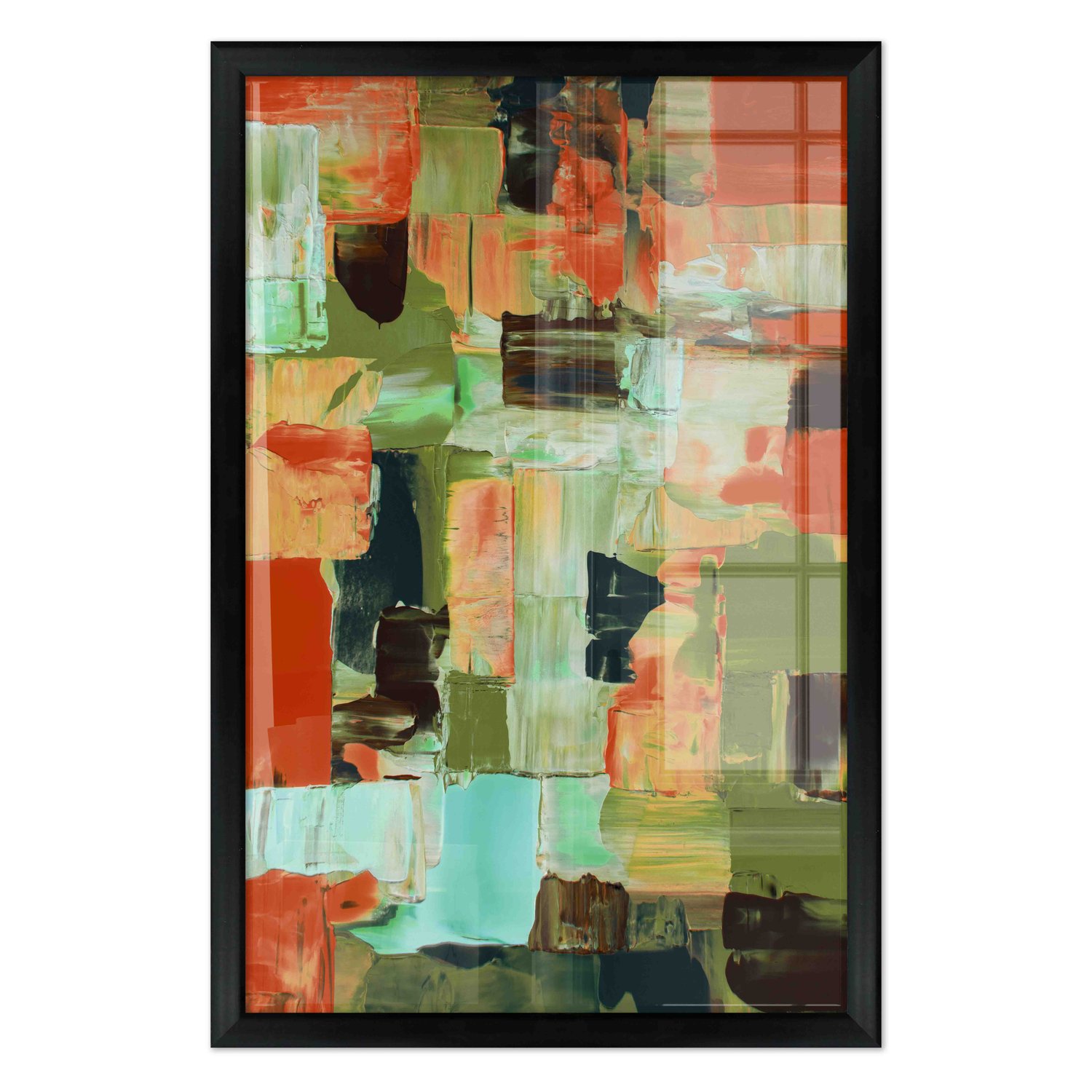 Quadro Decorativo Textura Pincelada Estilo Modern Heritage