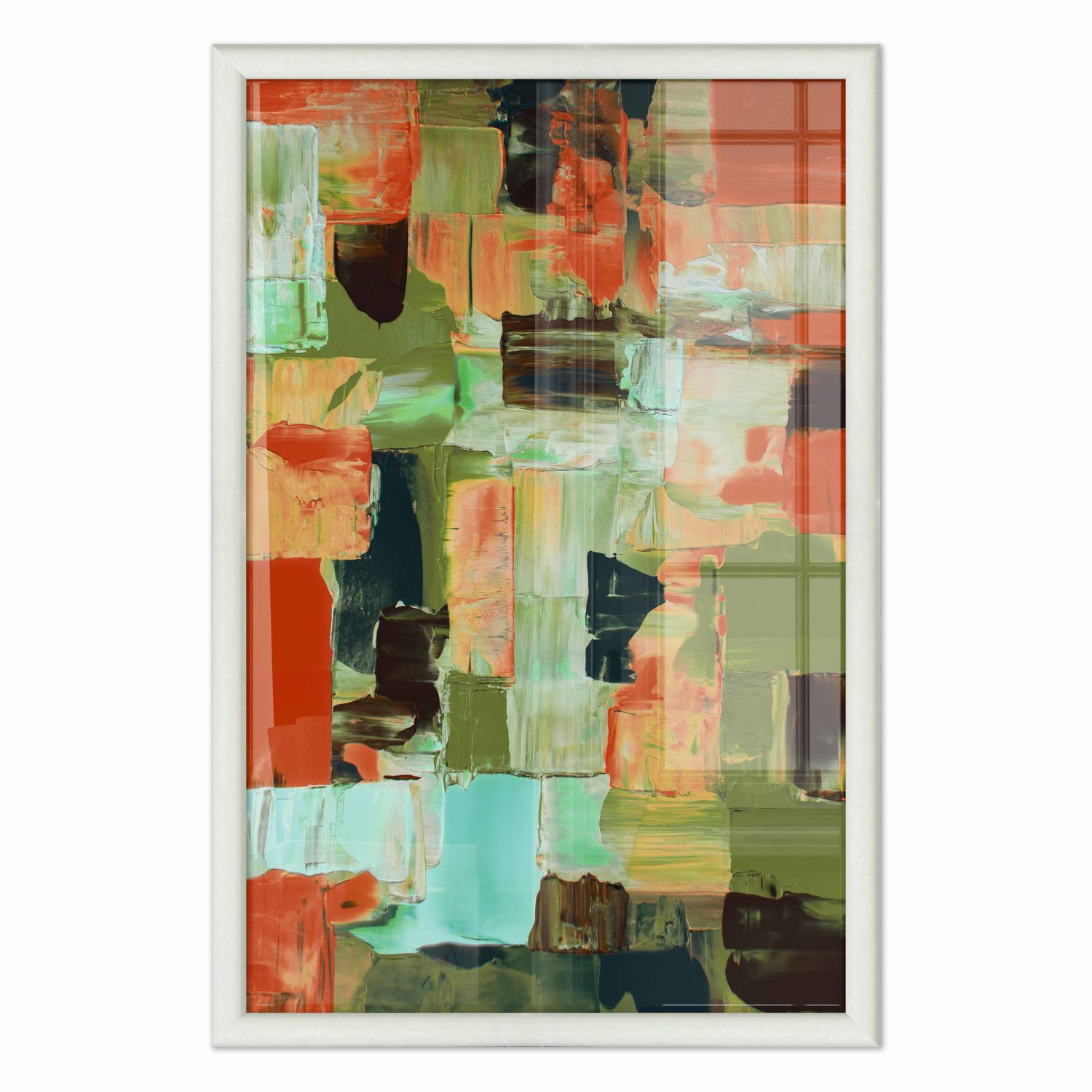 Quadro Decorativo Textura Pincelada Estilo Modern Heritage