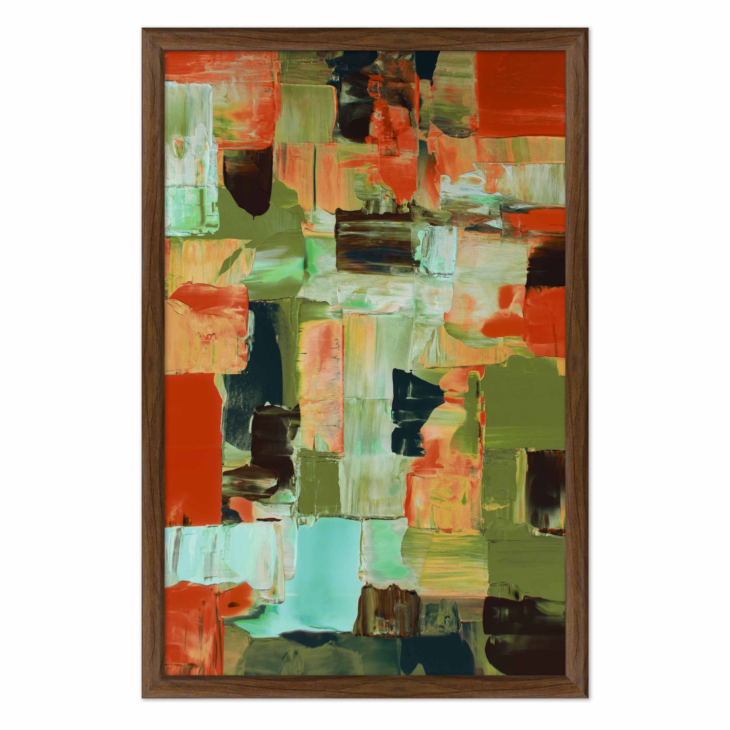 Quadro Decorativo Textura Pincelada Estilo Modern Heritage