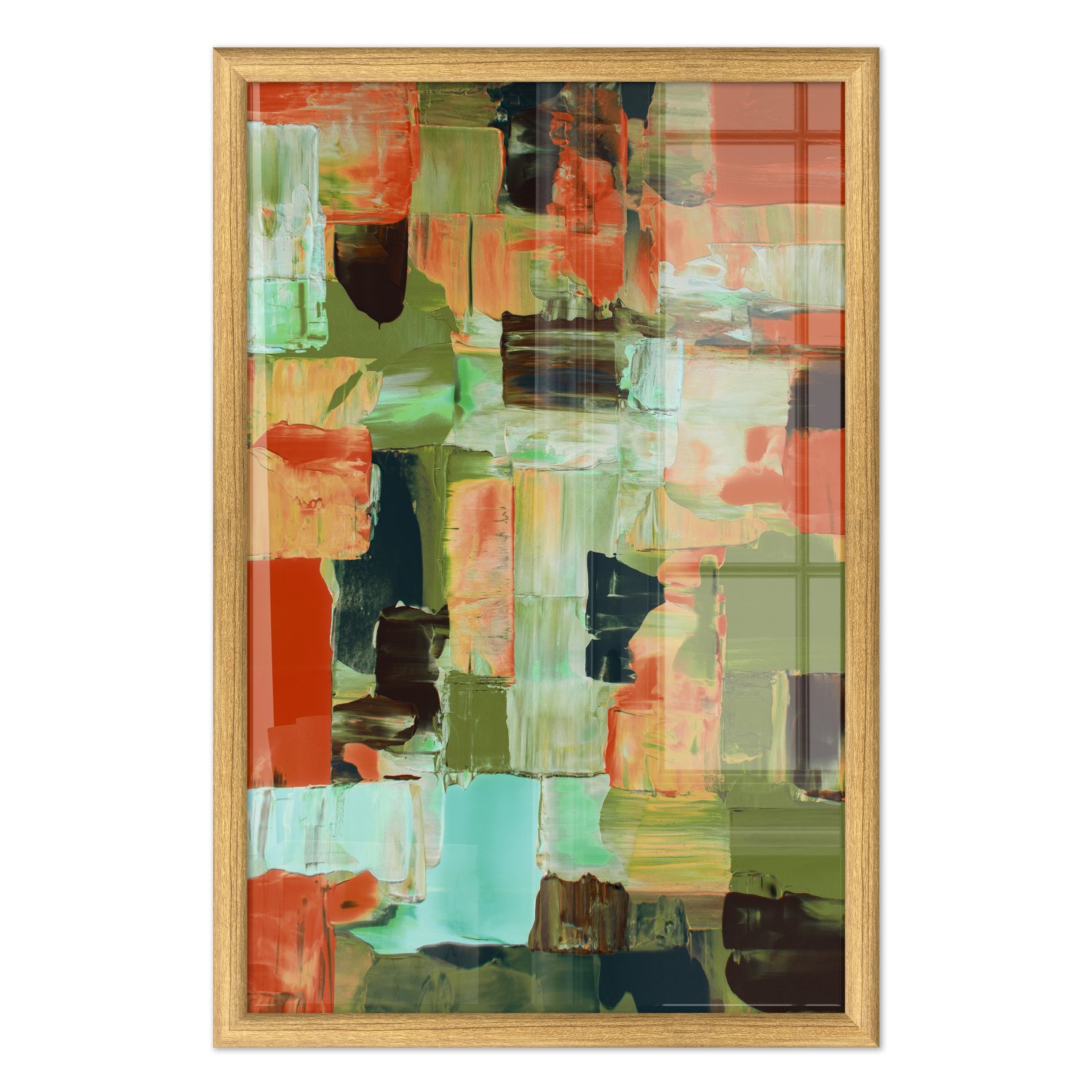 Quadro Decorativo Textura Pincelada Estilo Modern Heritage