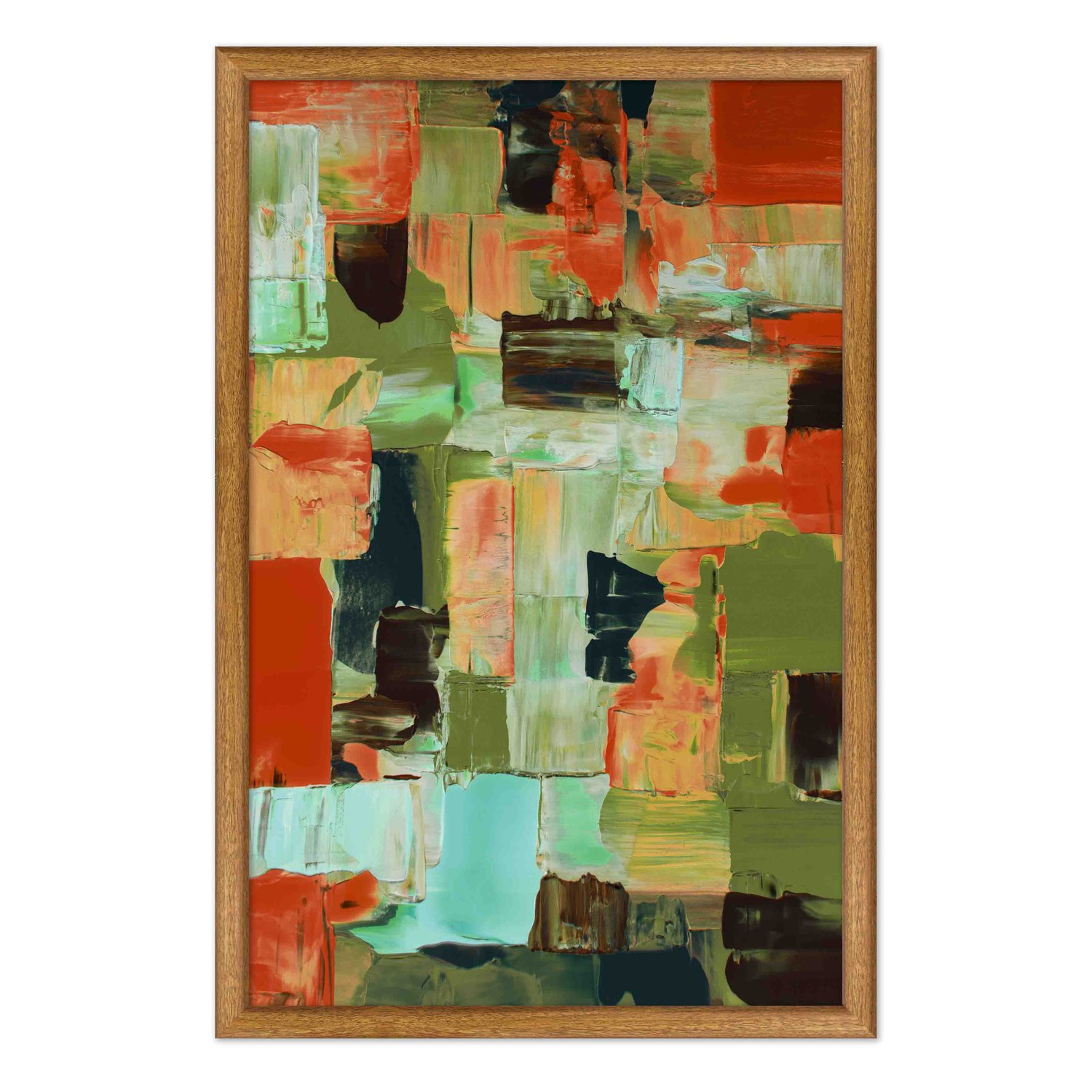 Quadro Decorativo Textura Pincelada Estilo Modern Heritage