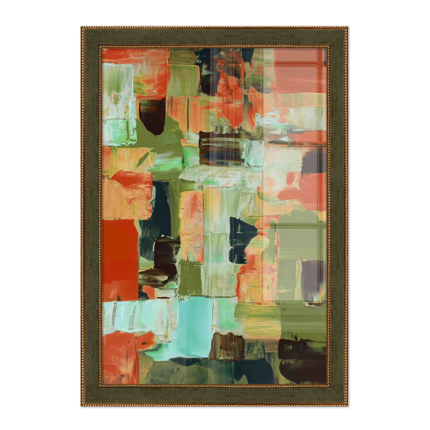 Quadro Decorativo Textura Pincelada Estilo Modern Heritage