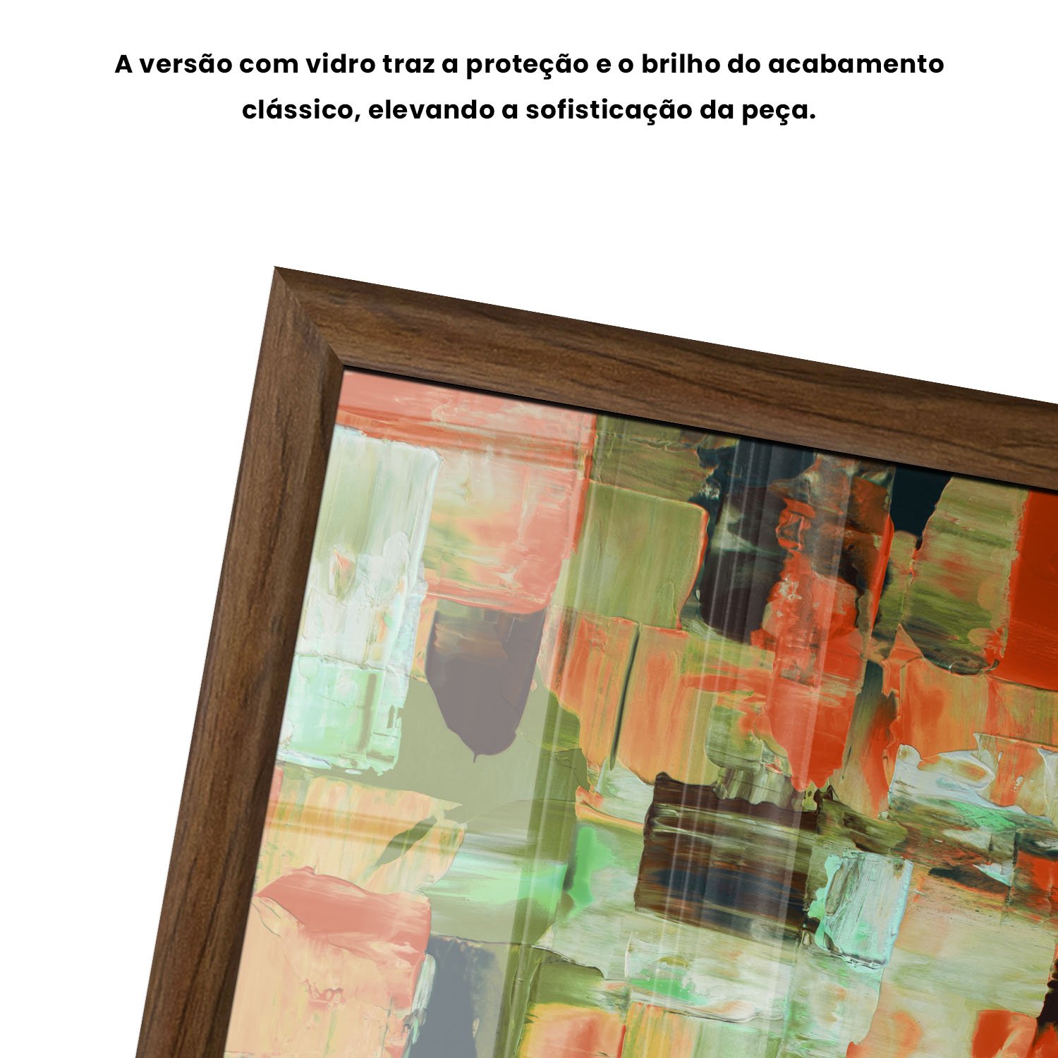 Quadro Decorativo Textura Pincelada Estilo Modern Heritage