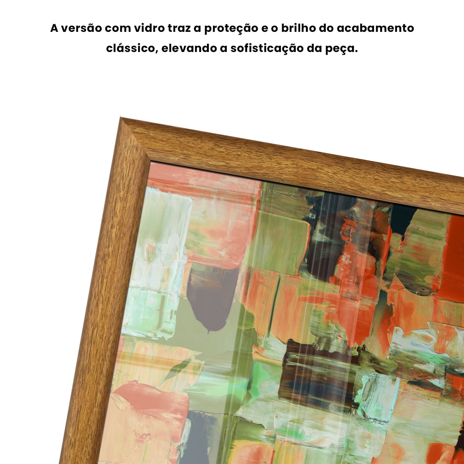 Quadro Decorativo Textura Pincelada Estilo Modern Heritage