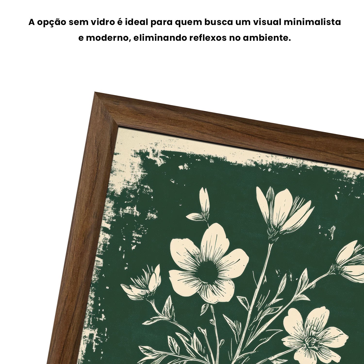 Quadro Decorativo Vaso de Flores Estilo Modern Heritage