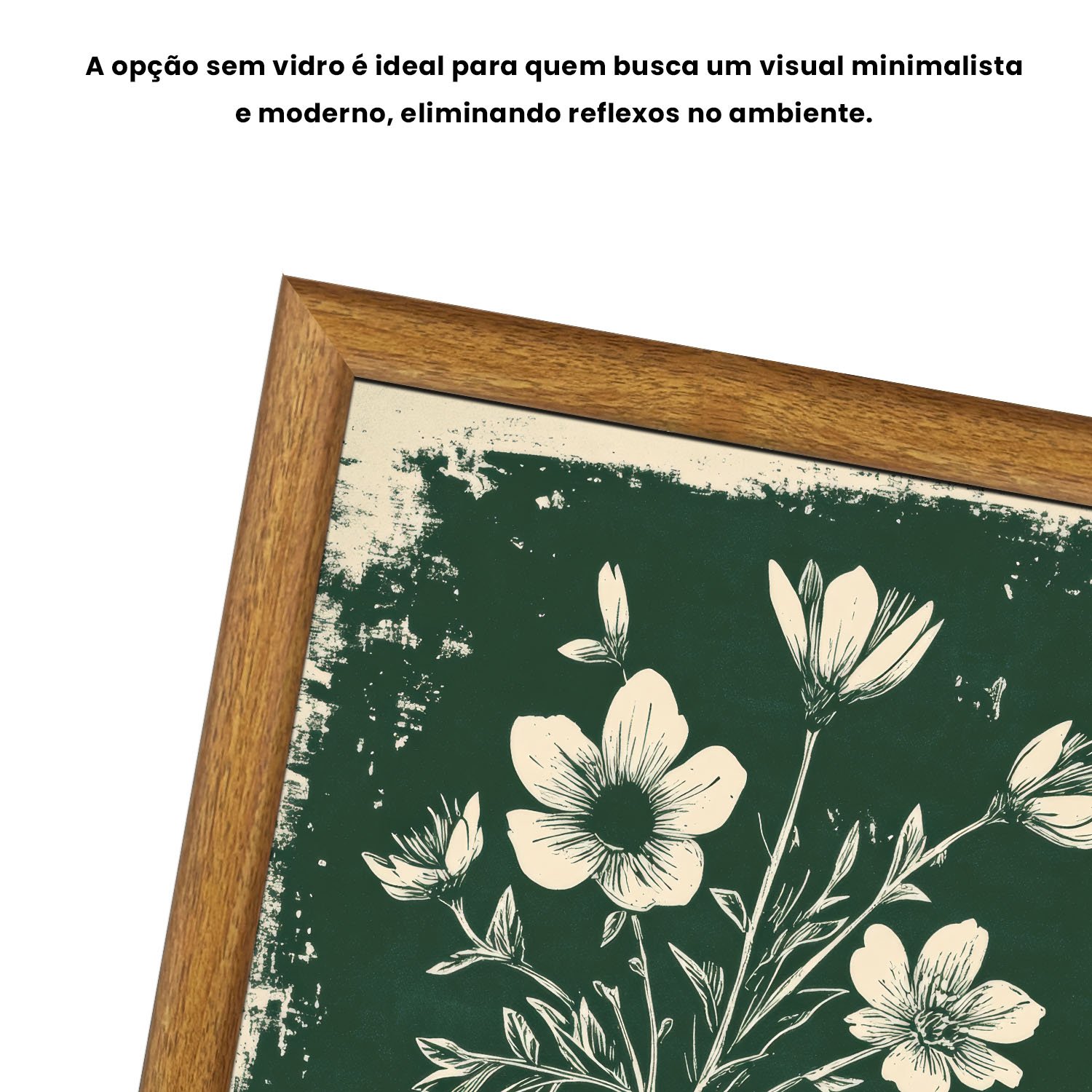 Quadro Decorativo Vaso de Flores Estilo Modern Heritage