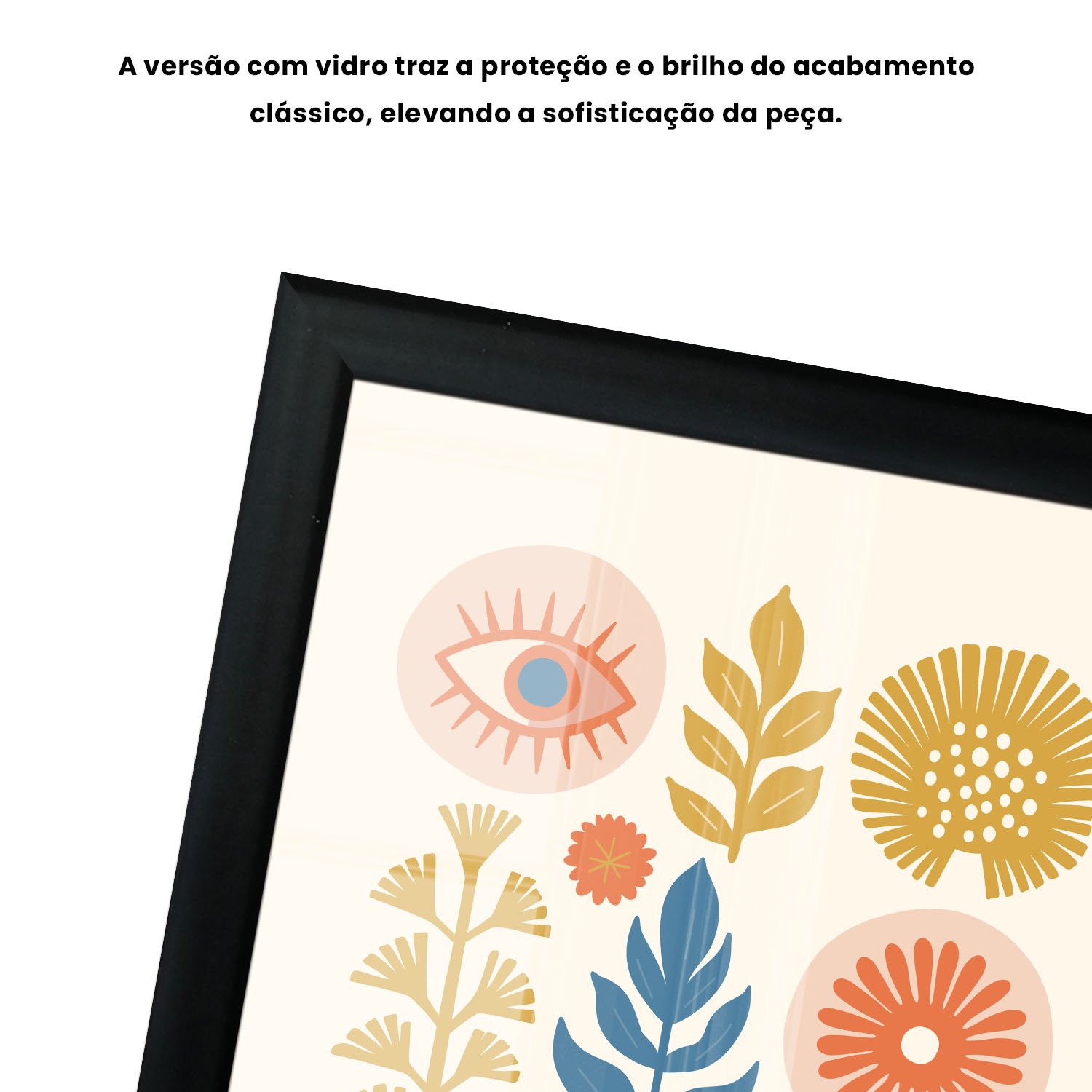 Quadro Decorativo Vasos Botânicos Estilo Modern Heritage