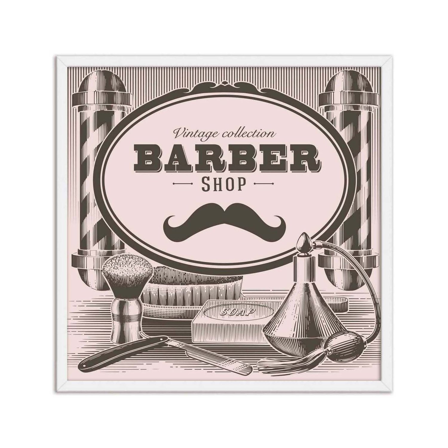 Quadro Decorativo Vintage Collection Barber Shop