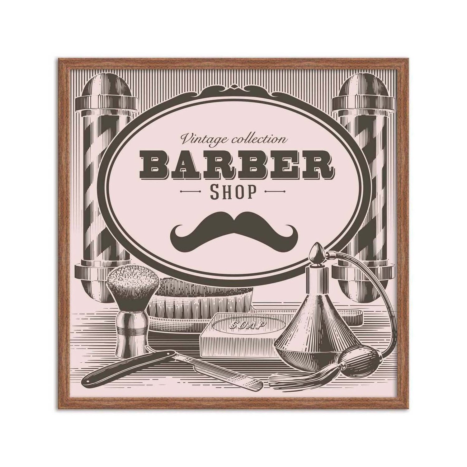 Quadro Decorativo Vintage Collection Barber Shop